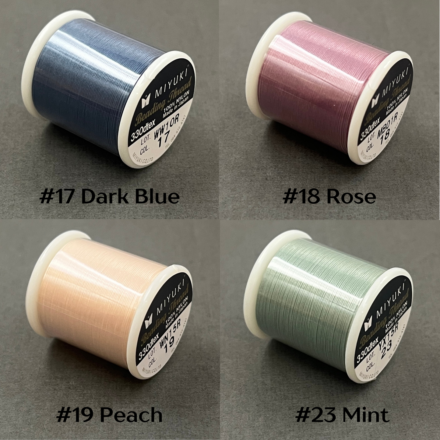 Miyuki Beading Thread, Pre Waxed, 330dtex, 50 Meters, ALL COLORS! Same Day Shipping!