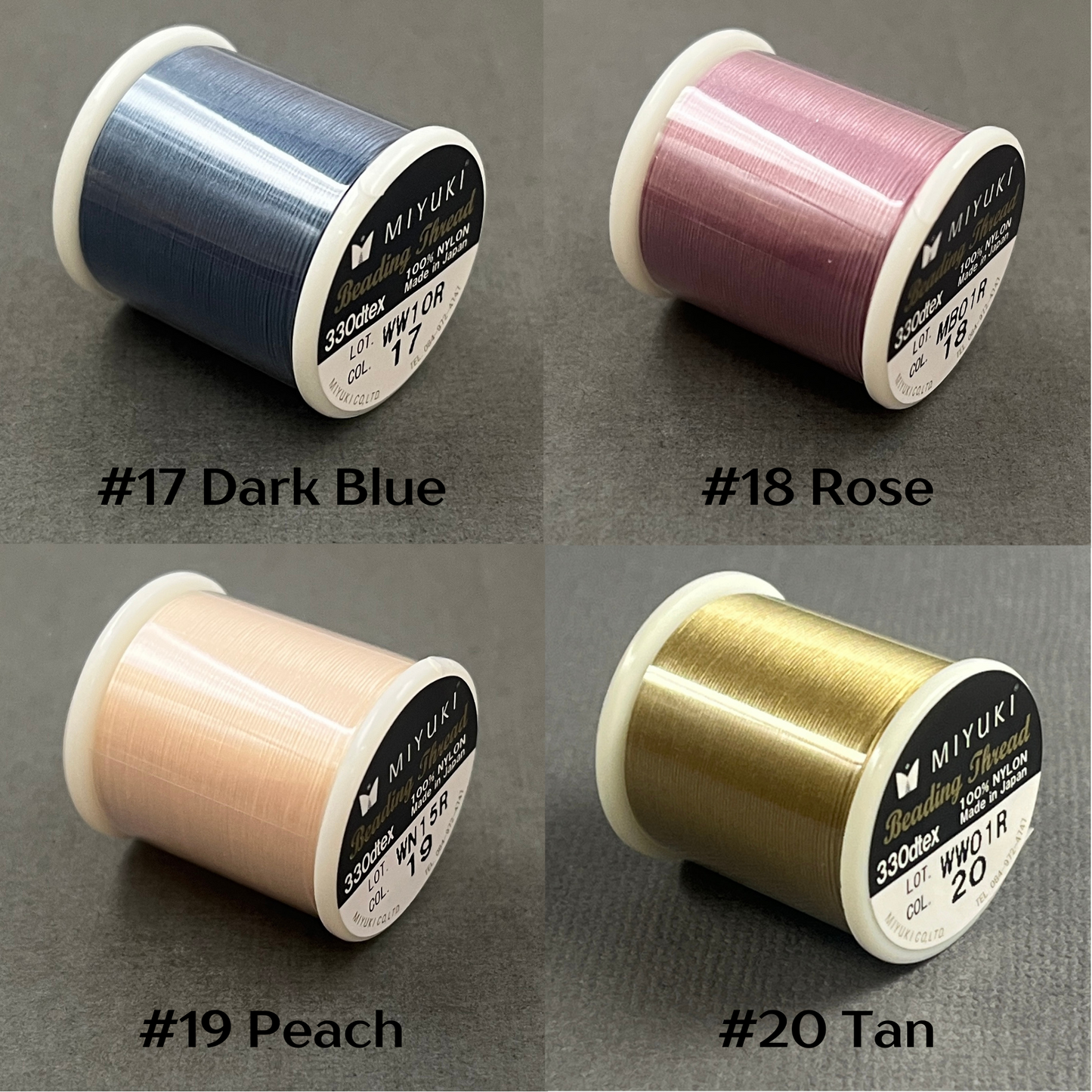 Miyuki Beading Thread, Pre Waxed, 330dtex, 50 Meters, ALL COLORS! Same Day Shipping!