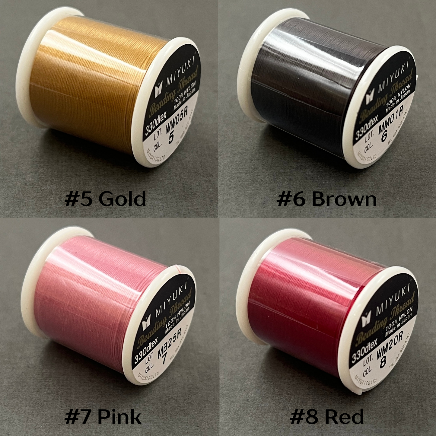 Miyuki Beading Thread, Pre Waxed, 330dtex, 50 Meters, ALL COLORS! Same Day Shipping!
