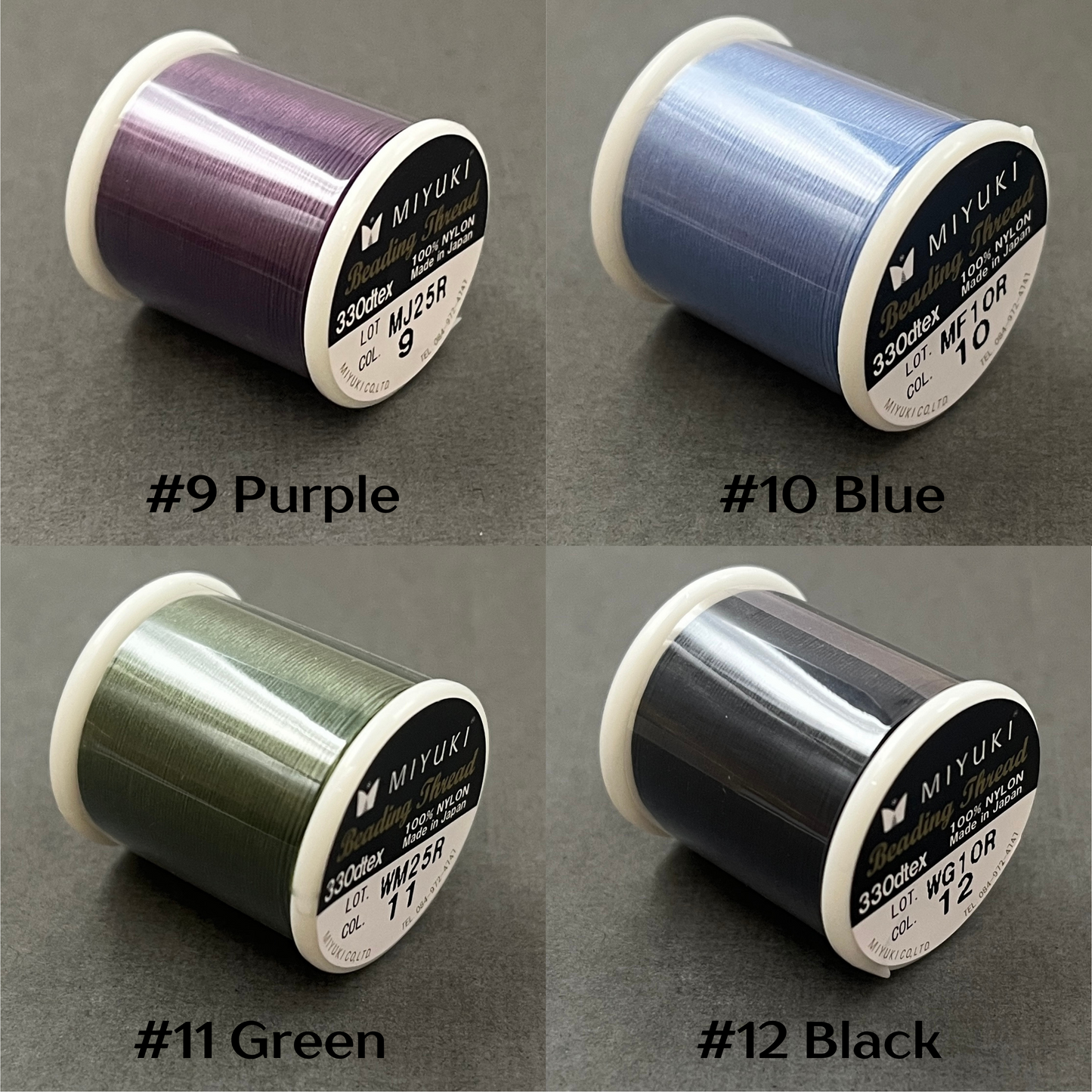 Miyuki Beading Thread, Pre Waxed, 330dtex, 50 Meters, ALL COLORS! Same Day Shipping!