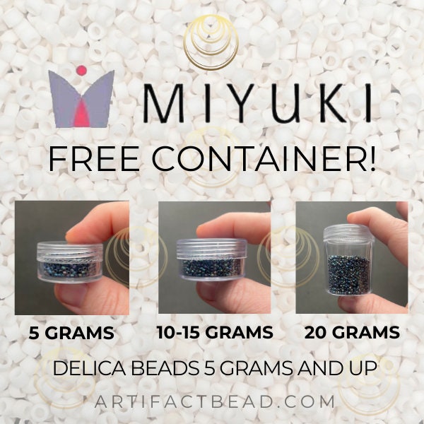 DB134 SAME DAY SHIPPING! 1-20 G Miyuki 11/0 Delica Beads Opaque Purple Gray Rainbow Luster Free Container!!