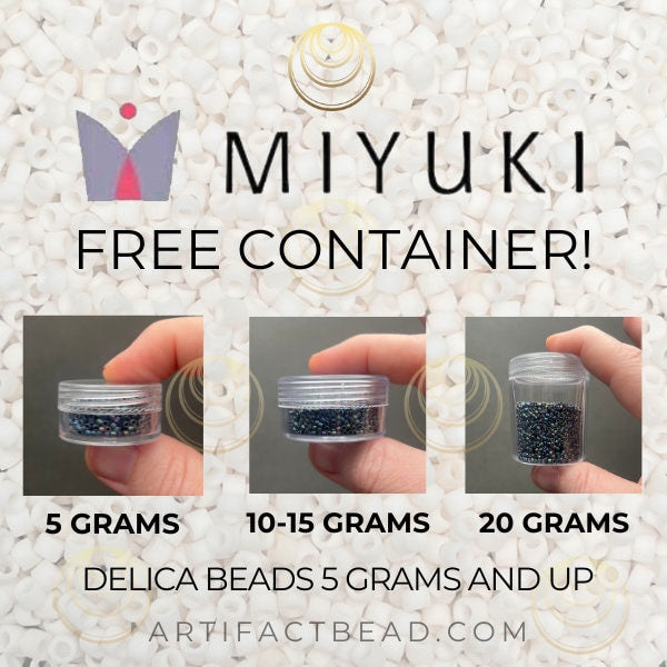 DB2178 SAME DAY SHIPPING! 1-20 Grams Miyuki 11/0 Delica Beads Duracoat Semi-Frosted Silver-Lined Dyed Papaya, Free Container