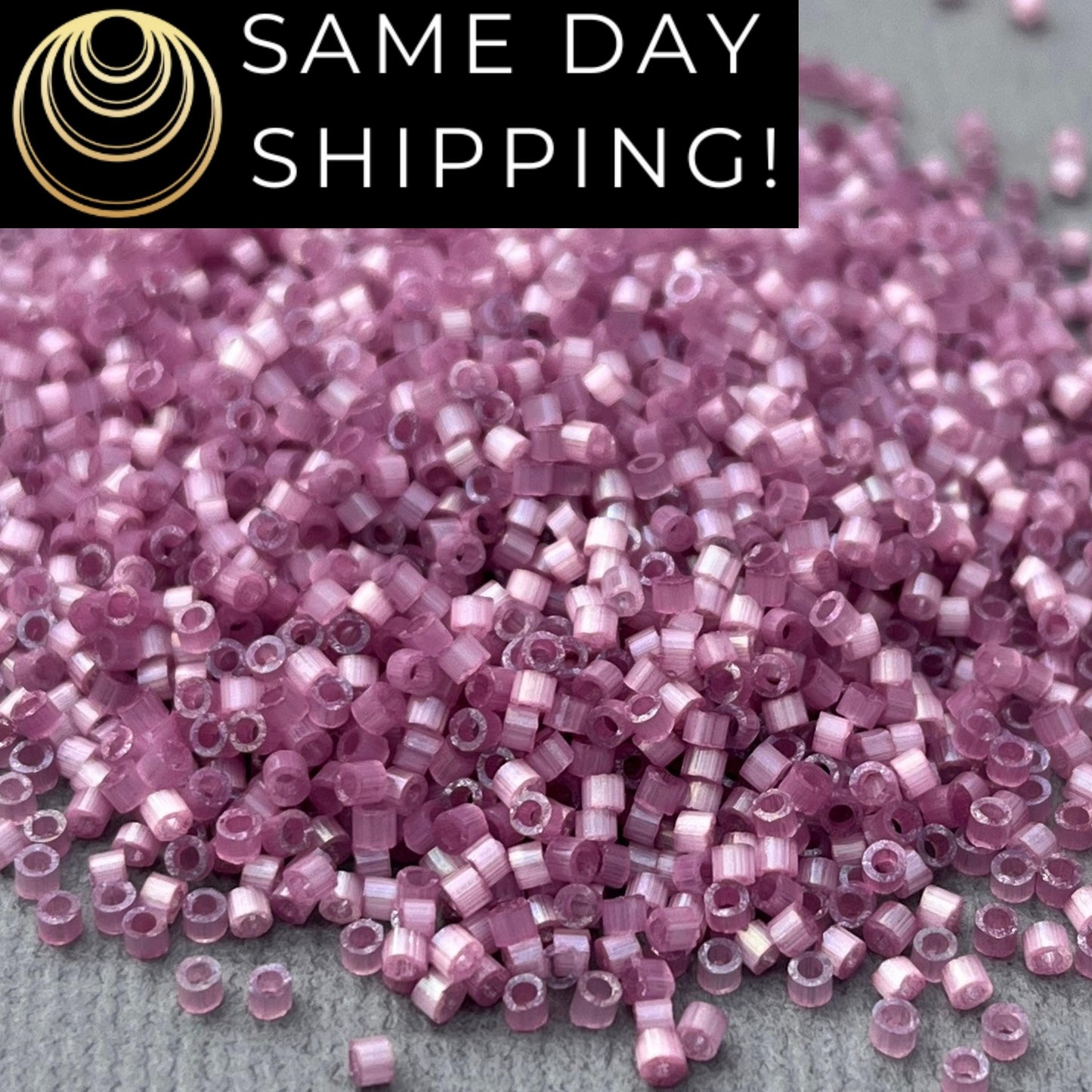 DB1806 SAME DAY SHIPPING! 1-20 Grams Miyuki 11/0 Delica Beads Dyed Orchid Silk Satin Purple/Pink Cylinder Japanese Beads, Free Container!