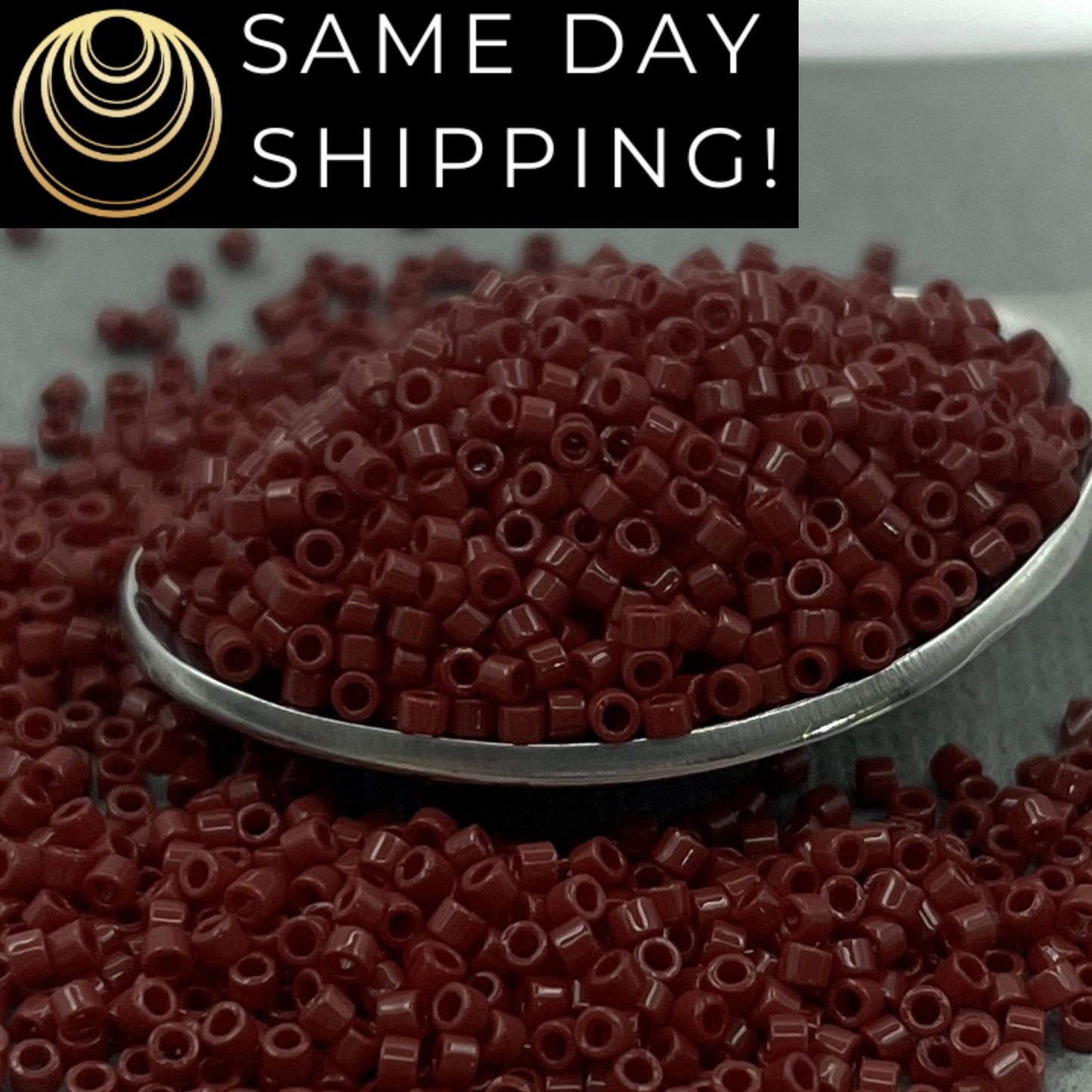DB1134 SAME DAY SHIPPING! Miyuki 11/0 Delica Beads Opaque Currant Dark Red Beads Wine Beads