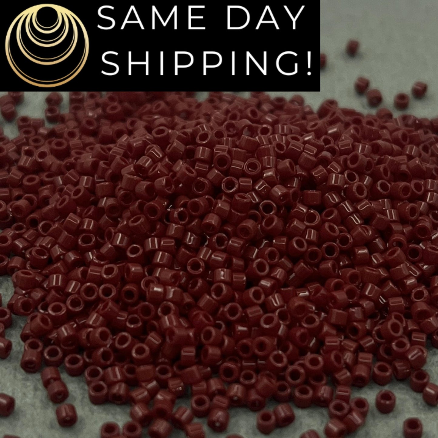 DB1134 SAME DAY SHIPPING! Miyuki 11/0 Delica Beads Opaque Currant Dark Red Beads Wine Beads