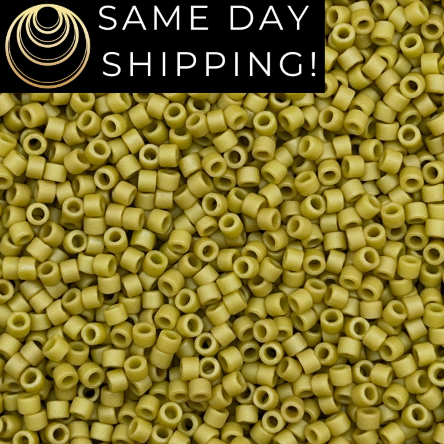 DB2290 SAME DAY SHIPPING! 1-20 Grams Miyuki 11/0 Delica Beads Matte Opaque Glazed Honeydew-Free Container!