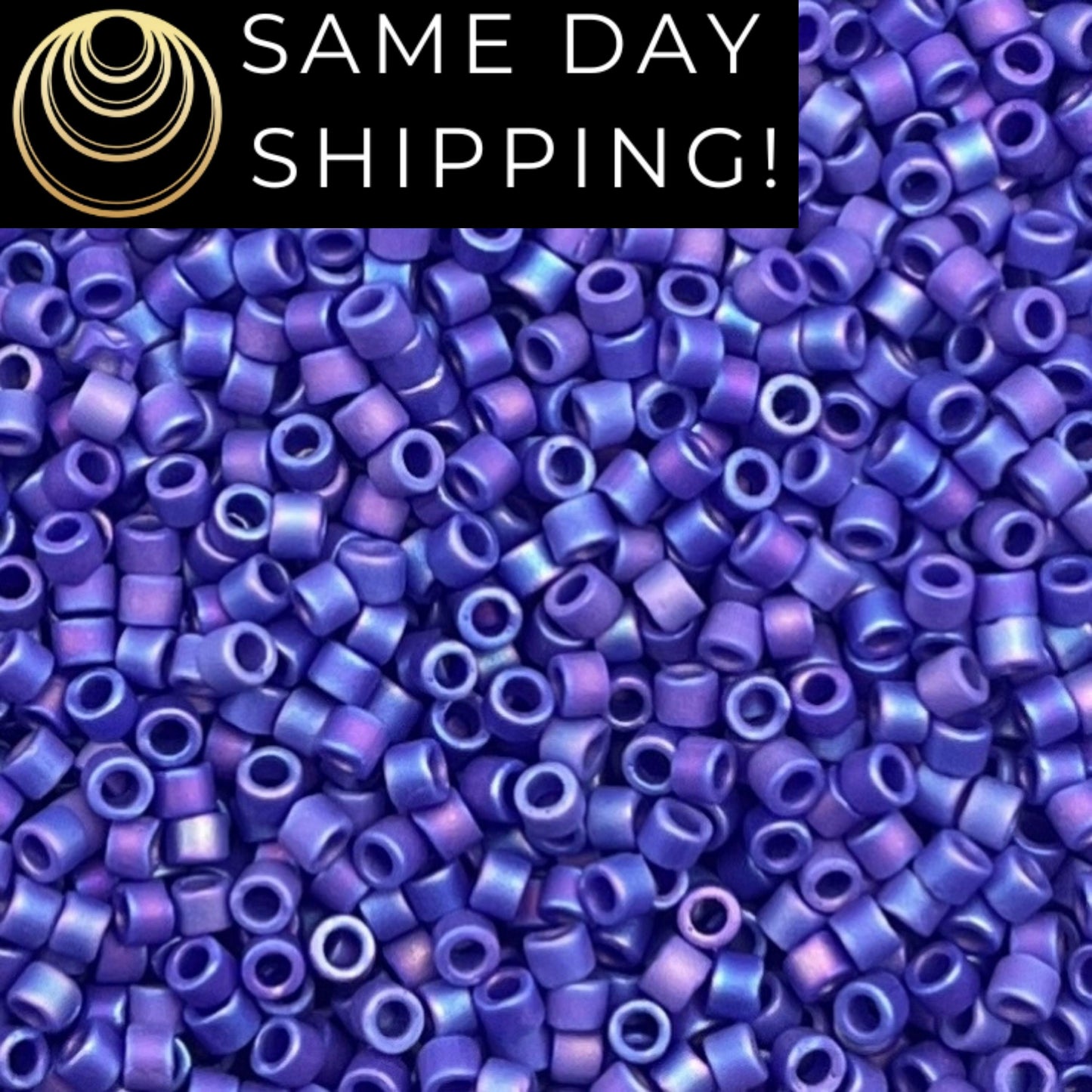 DB880 SAME DAY SHIPPING! 1-20 Grams Miyuki 11/0 Delica Beads Matte Opaque Cobalt Blue-Free Container!