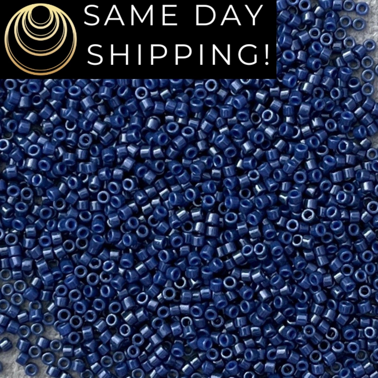 DB2143 SAME DAY SHIPPING! 1-20 Grams Miyuki 11/0 Delica Beads Duracoat Opaque Navy Cylinder Beads, Seed Beads, Free Container!