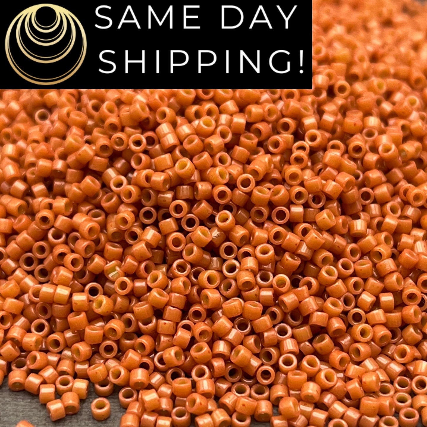 DB2107 SAME DAY SHIPPING! 1-20 Grams Miyuki 11/0 Delica Beads Duracoat Opaque Cedar -Free Container!