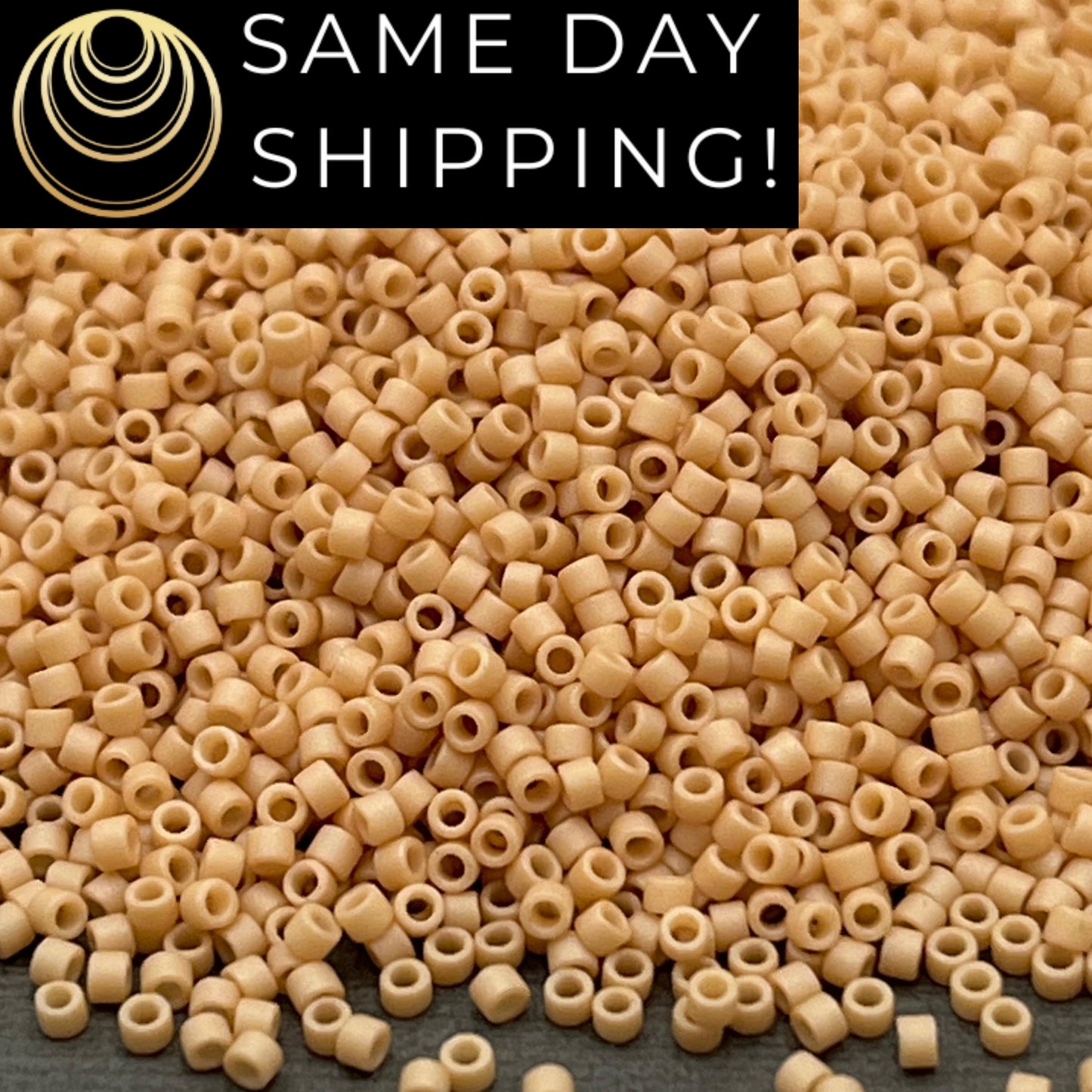 DB389 SAME DAY SHIPPING! 1-20 Grams Miyuki 11/0 Matte Opaque Light Terra Cotta Delica Beads -Free Container!