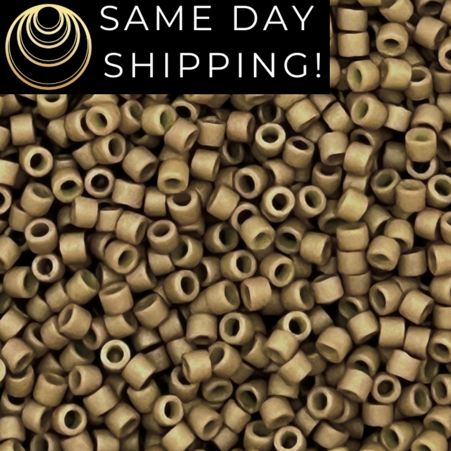 DB390 SAME DAY SHIPPING! 1-20 Grams Miyuki 11/0 Matte Opaque Green Tea Delica Beads -Free Container!