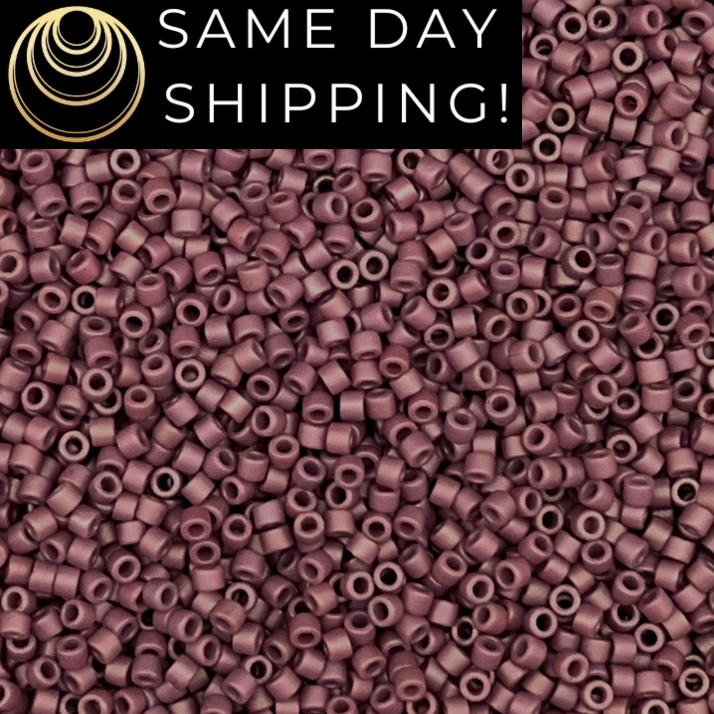 DB2295 SAME DAY SHIPPING! 1-20 Grams Miyuki 11/0 Delica Beads Matte Opaque Glazed Twilight Lavender -Free Container!