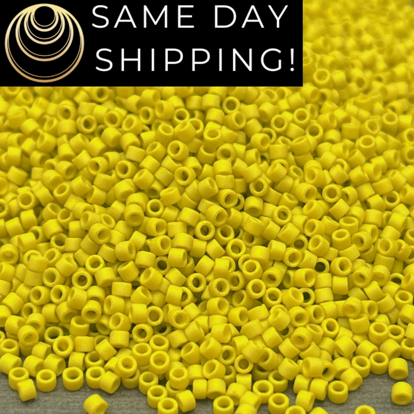DB2283 SAME DAY SHIPPING! 1-20 Grams Miyuki 11/0 Delica Beads Matte Opaque Glazed Citron -Free Container!