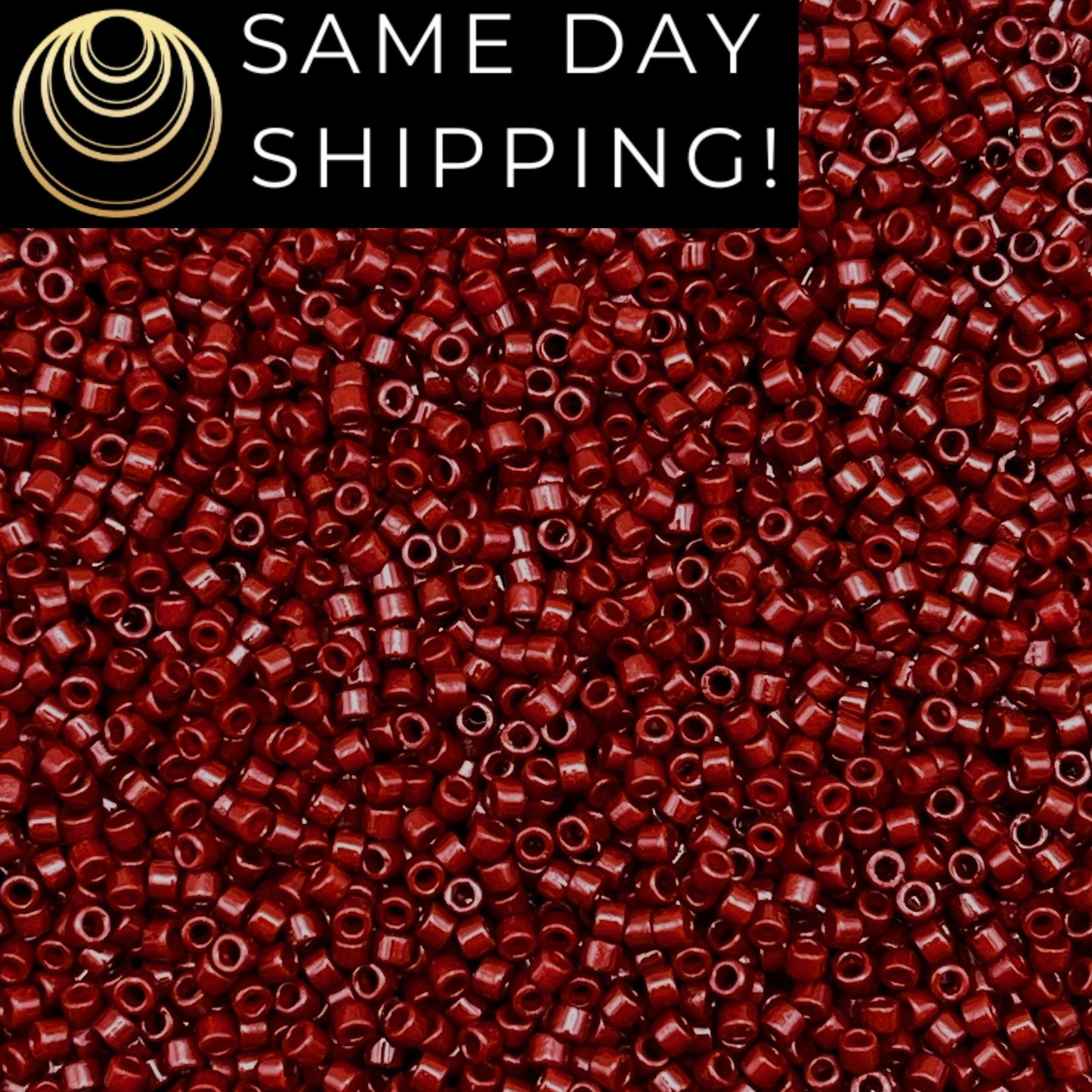 DB2120 SAME DAY SHIPPING! 1-20 Grams Miyuki 11/0 Delica Beads Opaque Maroon Dark Red Beads Wine Beads, Free Container!