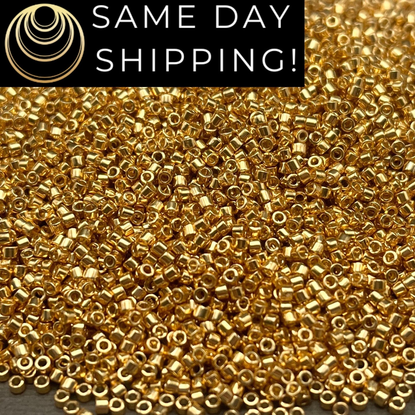 DB1832 SAME DAY SHIPPING! 1-20 Grams Miyuki 11/0 Delica Beads Duracoat Galvanized Gold-Free Container!
