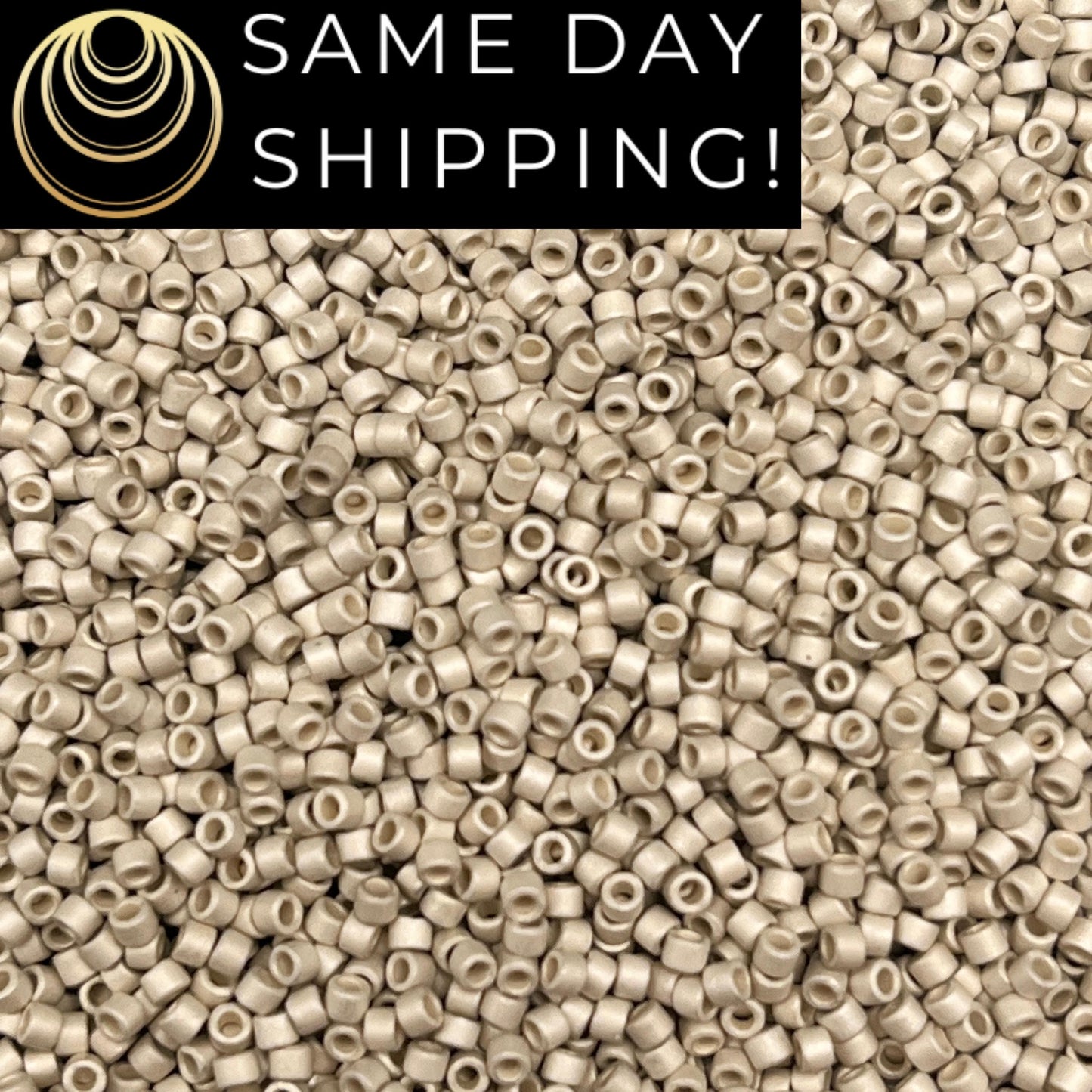 DB335 SAME DAY SHIPPING! 1-20 Grams Miyuki 11/0 Delica Beads Matte Galvanized Silver-Free Container!