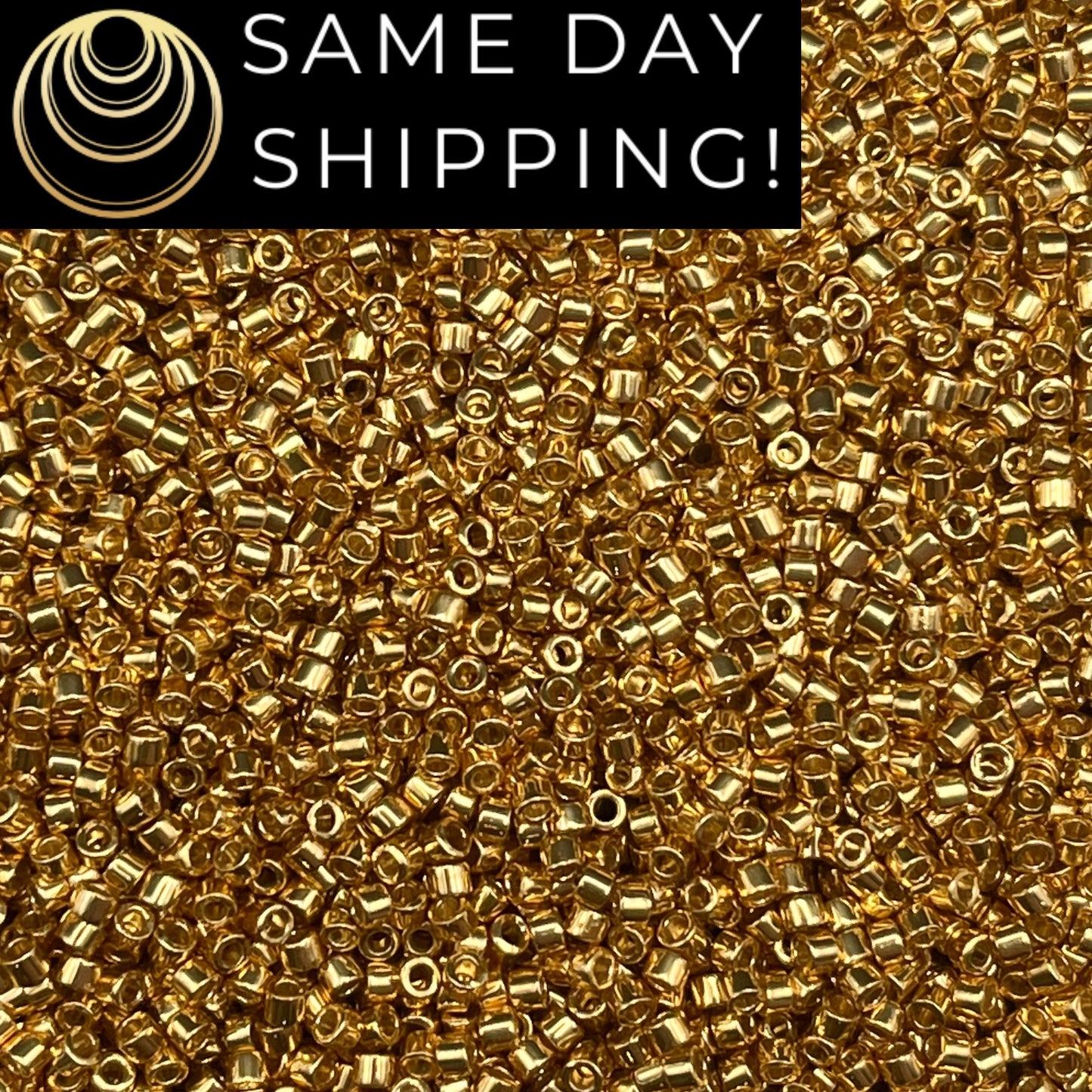 DB1832 SAME DAY SHIPPING! 1-20 Grams Miyuki 11/0 Delica Beads Duracoat Galvanized Gold-Free Container!