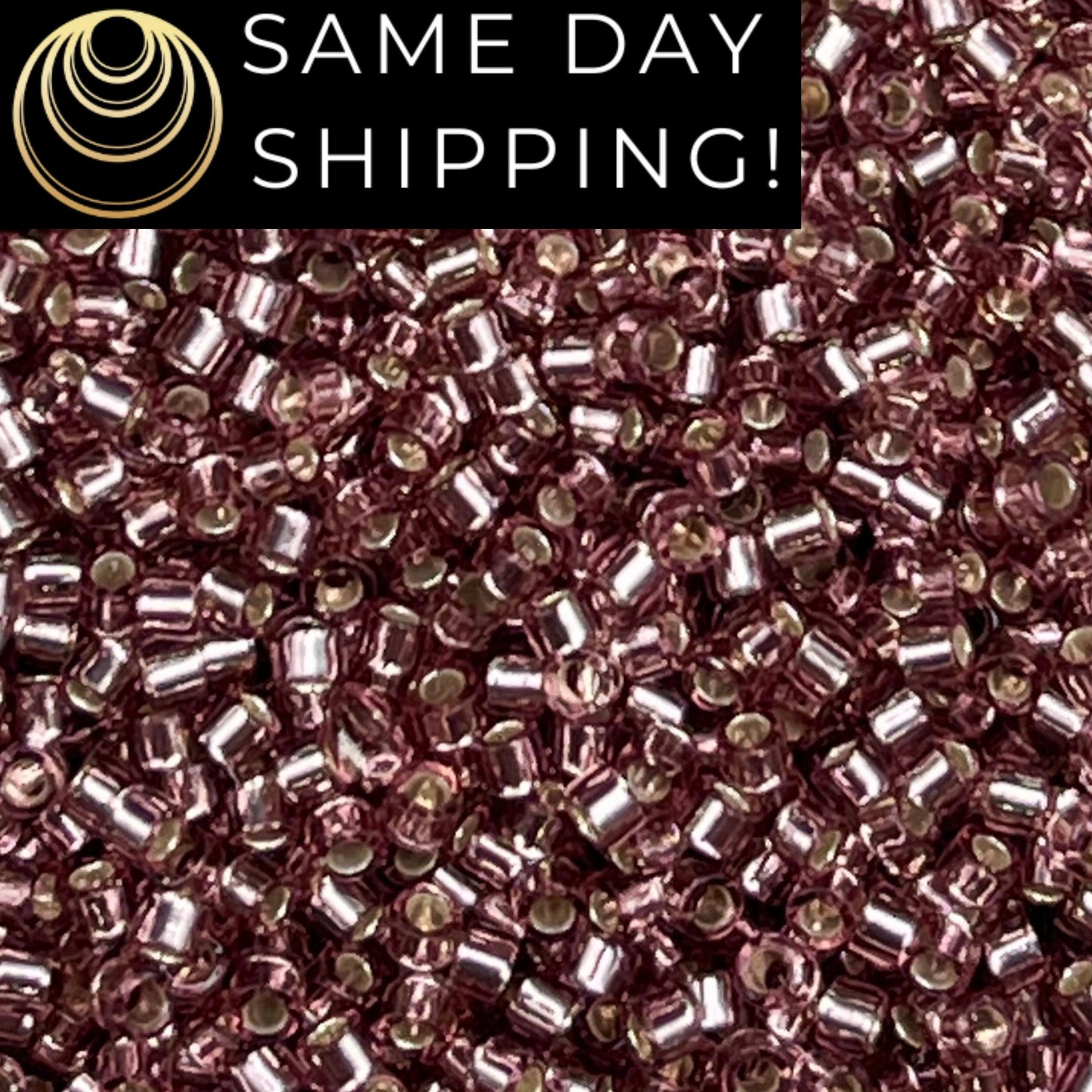 DB146 SAME DAY SHIPPING! 1-20 Grams Miyuki 11/0 Delica Beads Silver Lined Smoky Amethyst-Free Container!