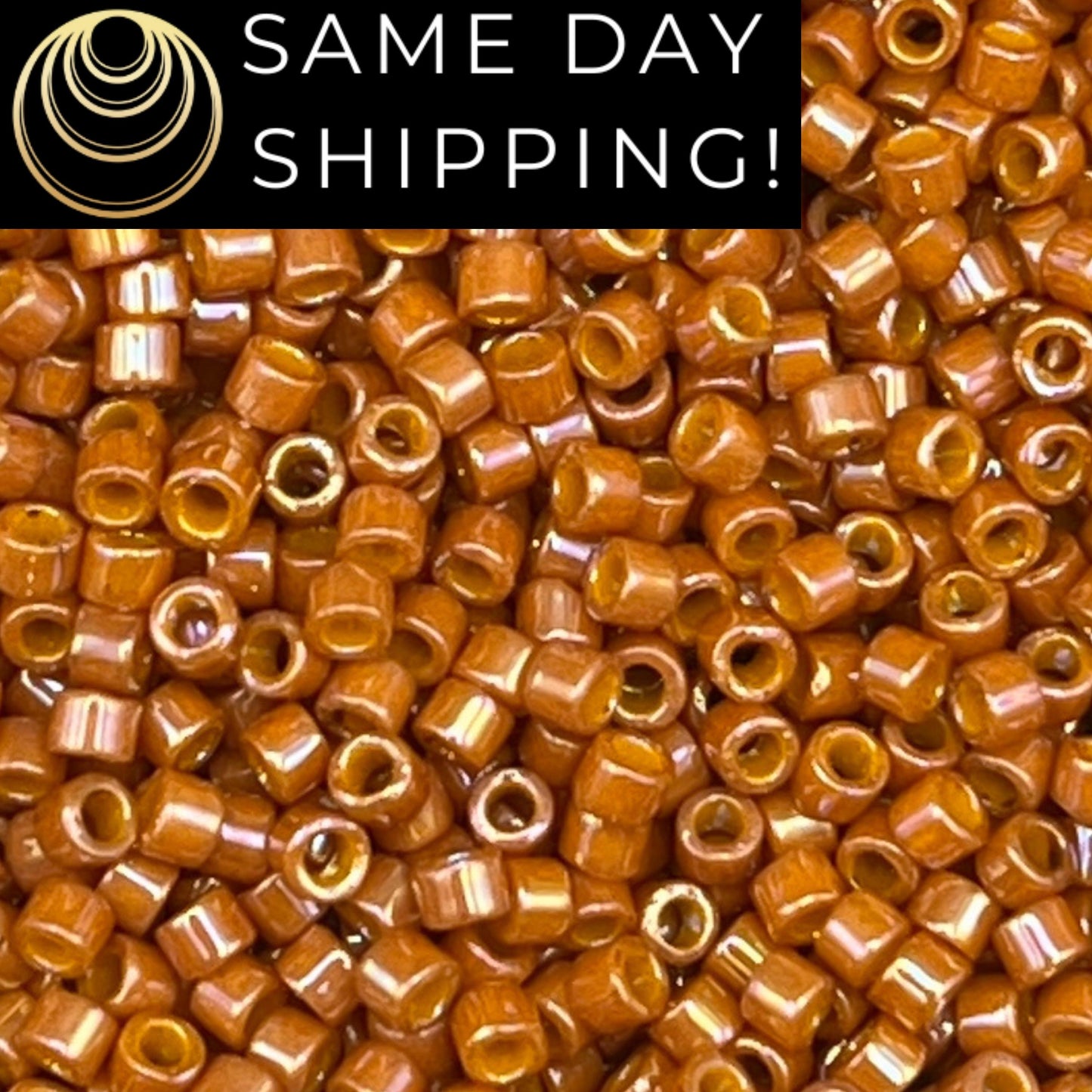 DB2273 SAME DAY SHIPPING! 1-20 Grams Miyuki 11/0 Delica Beads Opaque Glazed Toast-Free Container!
