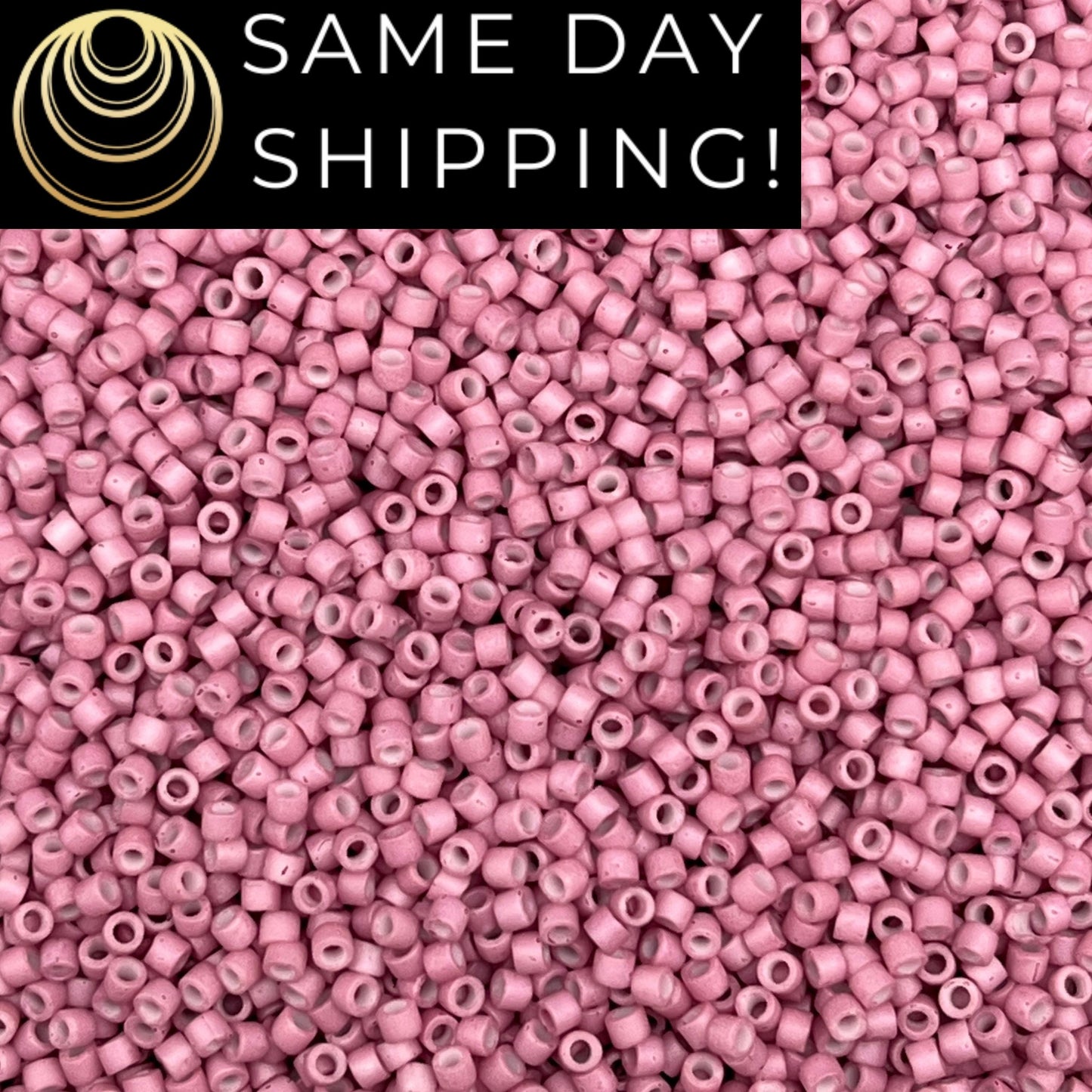 DB800 SAME DAY SHIPPING! 1-20 Grams Miyuki 11/0 Delica Beads Dyed Semi Matte Opaque Antique Rose-Free Container!