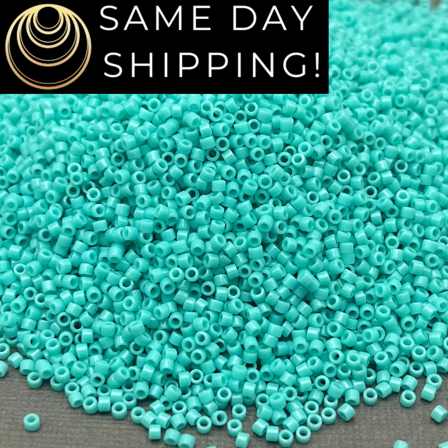 DB1136 SAME DAY SHIPPING! 1-20 Grams Miyuki 11/0 Delica Beads Opaque Sea Opal, Turquoise, Cylinder Seed Bead Free Container!