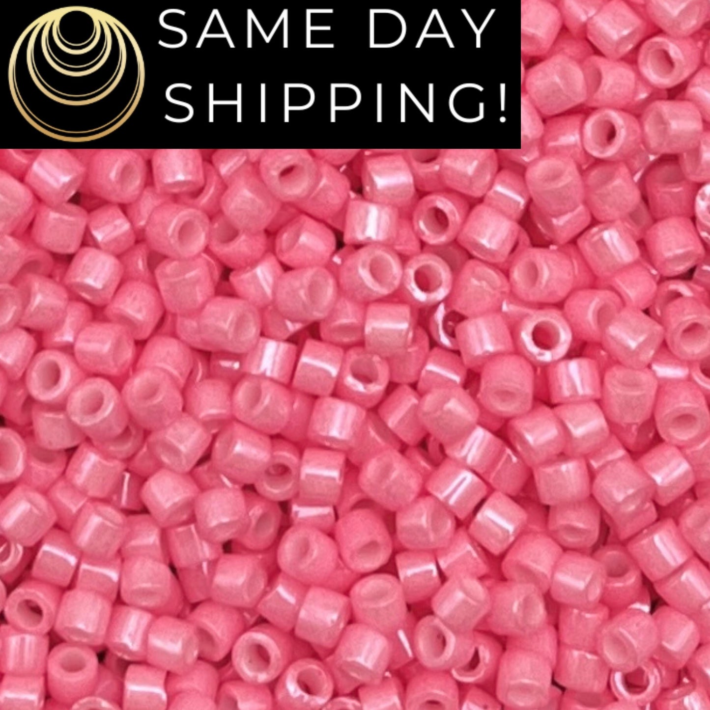 DB1371 SAME DAY SHIPPING! 1-20 Grams Miyuki 11/0 Delica Beads Dyed Opaque Rose-Free Container!