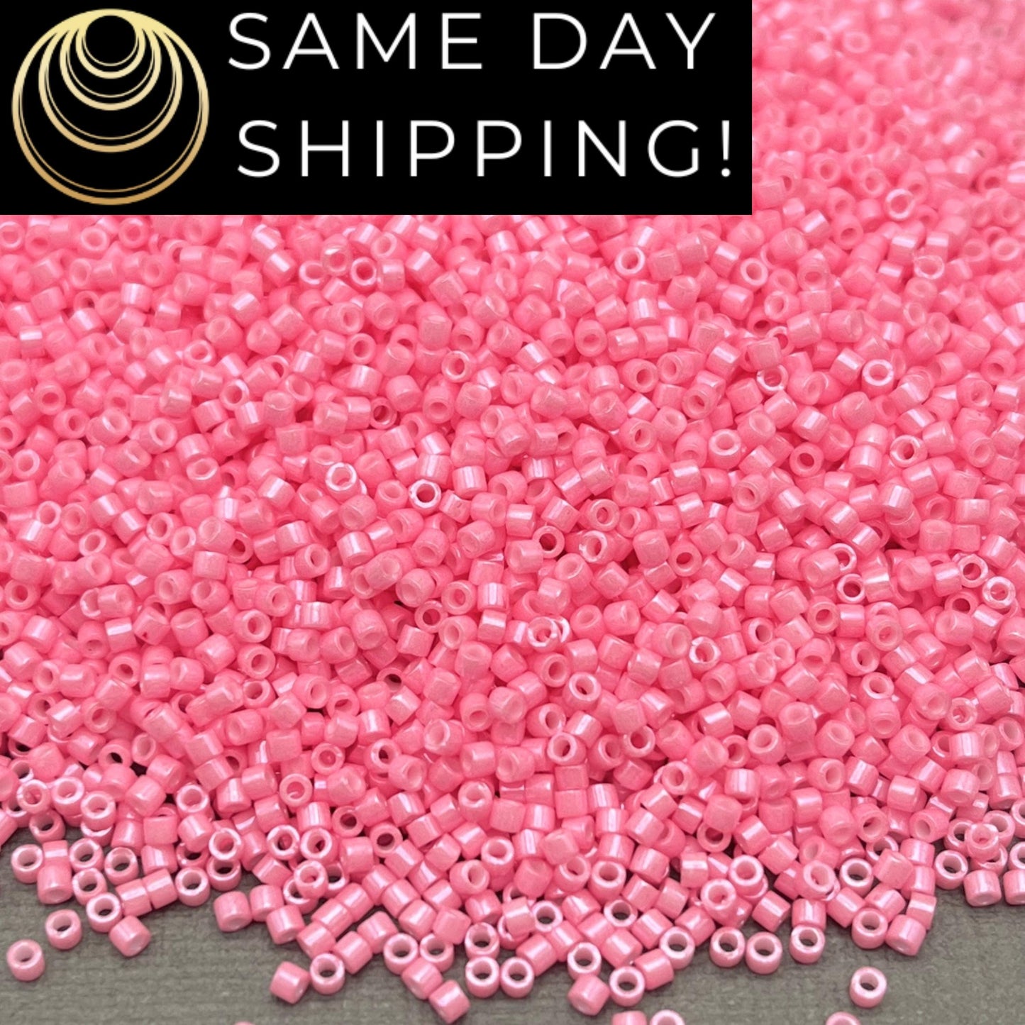 DB1371 SAME DAY SHIPPING! 1-20 Grams Miyuki 11/0 Delica Beads Dyed Opaque Rose-Free Container!