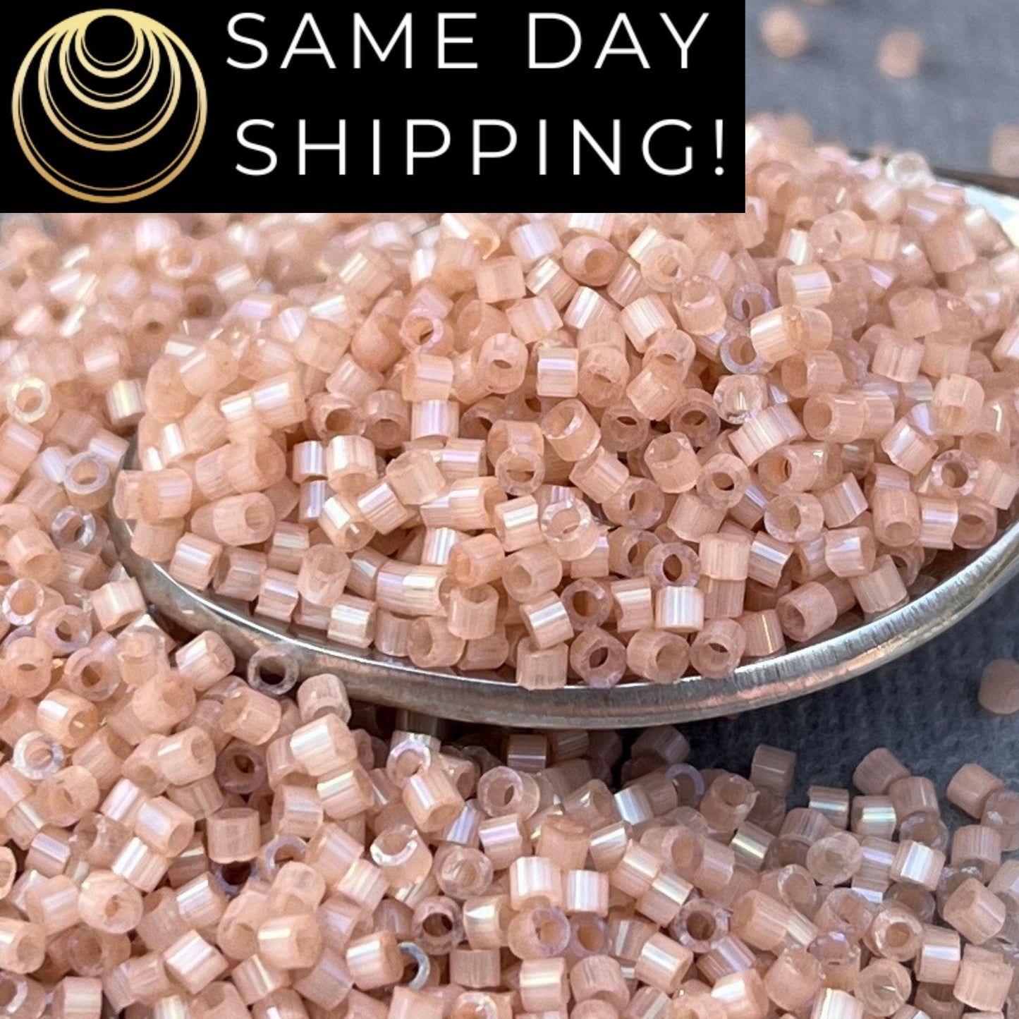DB1803 SAME DAY SHIPPING! 1-20 Grams Miyuki 11/0 Delica Beads Dyed Cinnamon Silk Satin, Free Container!