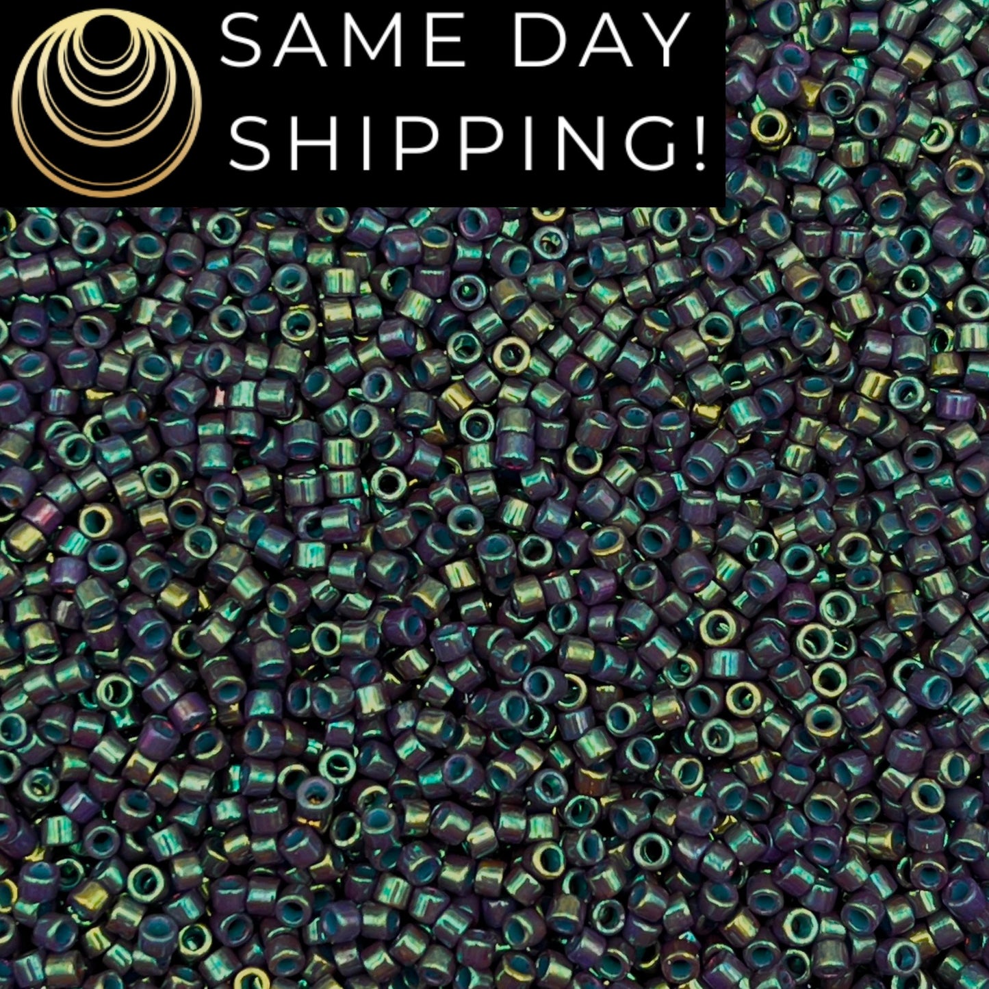 DB132 SAME DAY SHIPPING! 1-20 Grams Miyuki 11/0 Delica Beads Opaque Blue Gray Luster-Free Container!