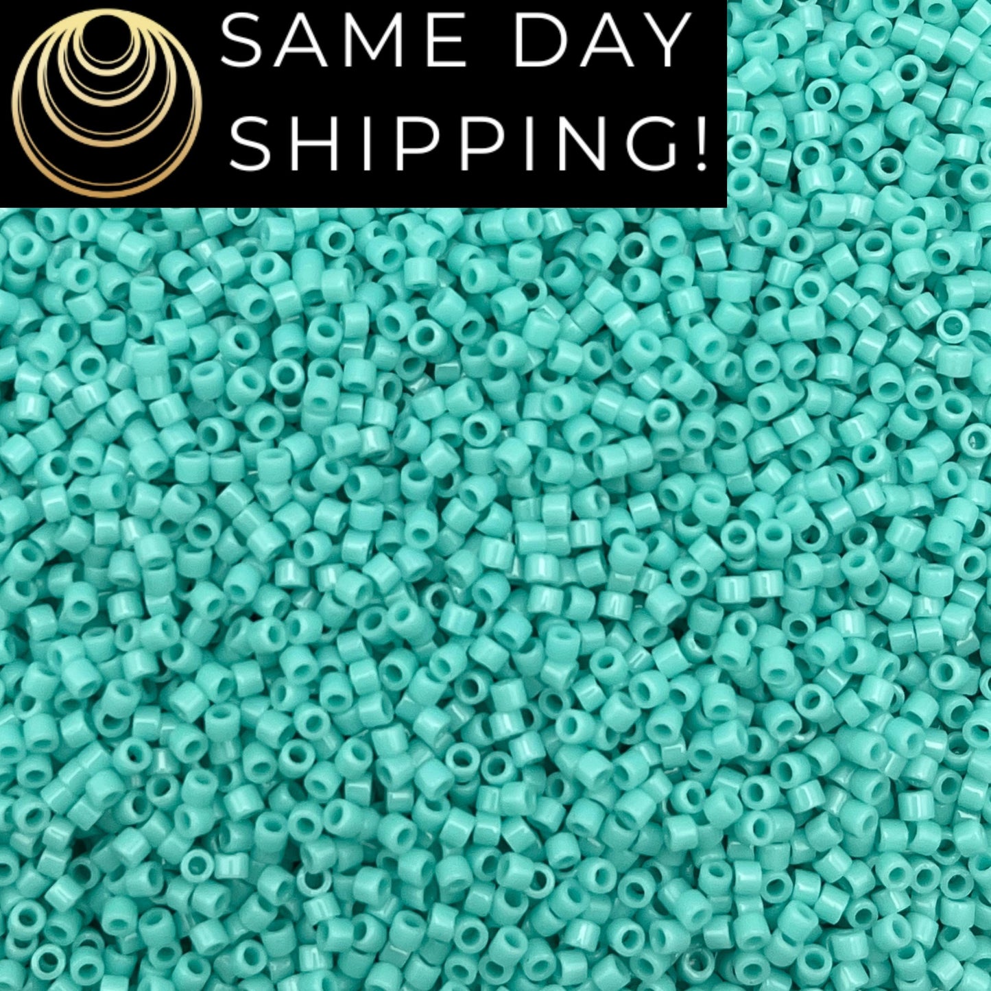 DB1136 SAME DAY SHIPPING! 1-20 Grams Miyuki 11/0 Delica Beads Opaque Sea Opal, Turquoise, Cylinder Seed Bead Free Container!