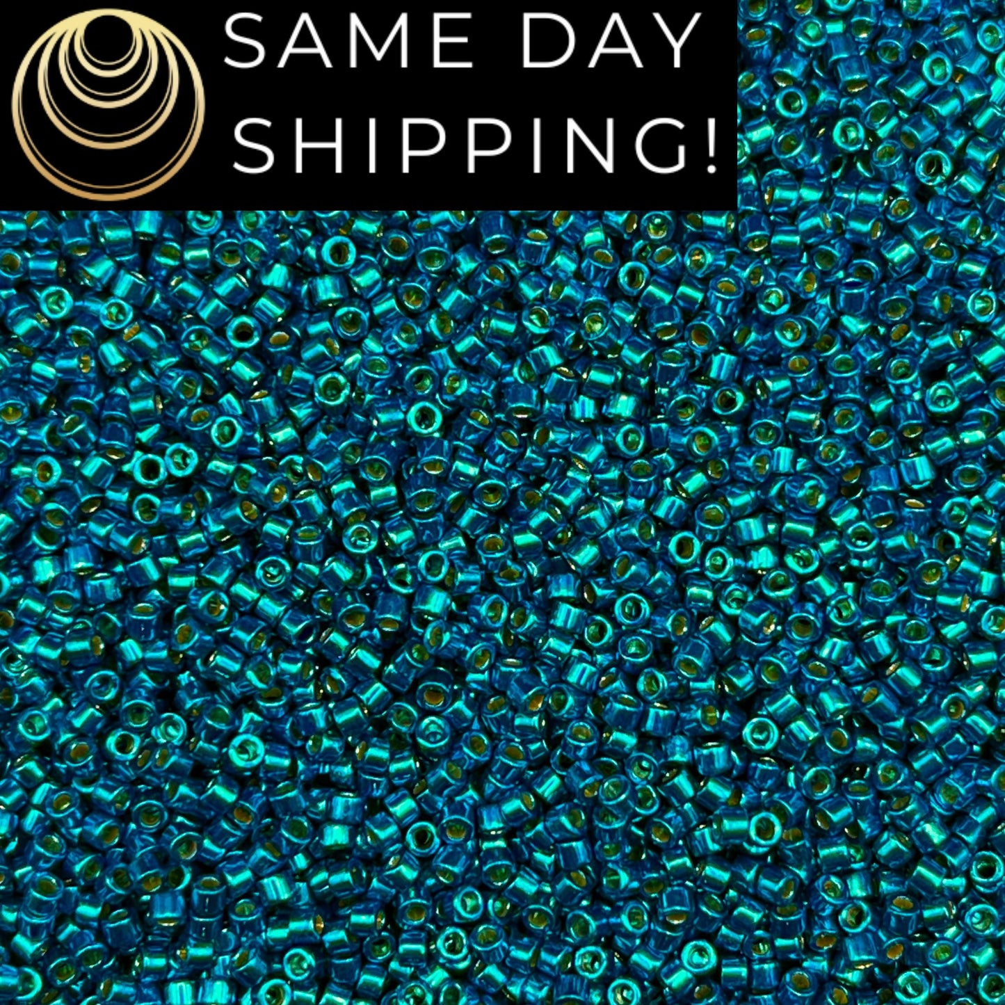 DB2514 SAME DAY SHIPPING! 1-20 Grams Miyuki 11/0 Delica Beads Duracoat Galvanized Dark Capri Blue-Free Container!