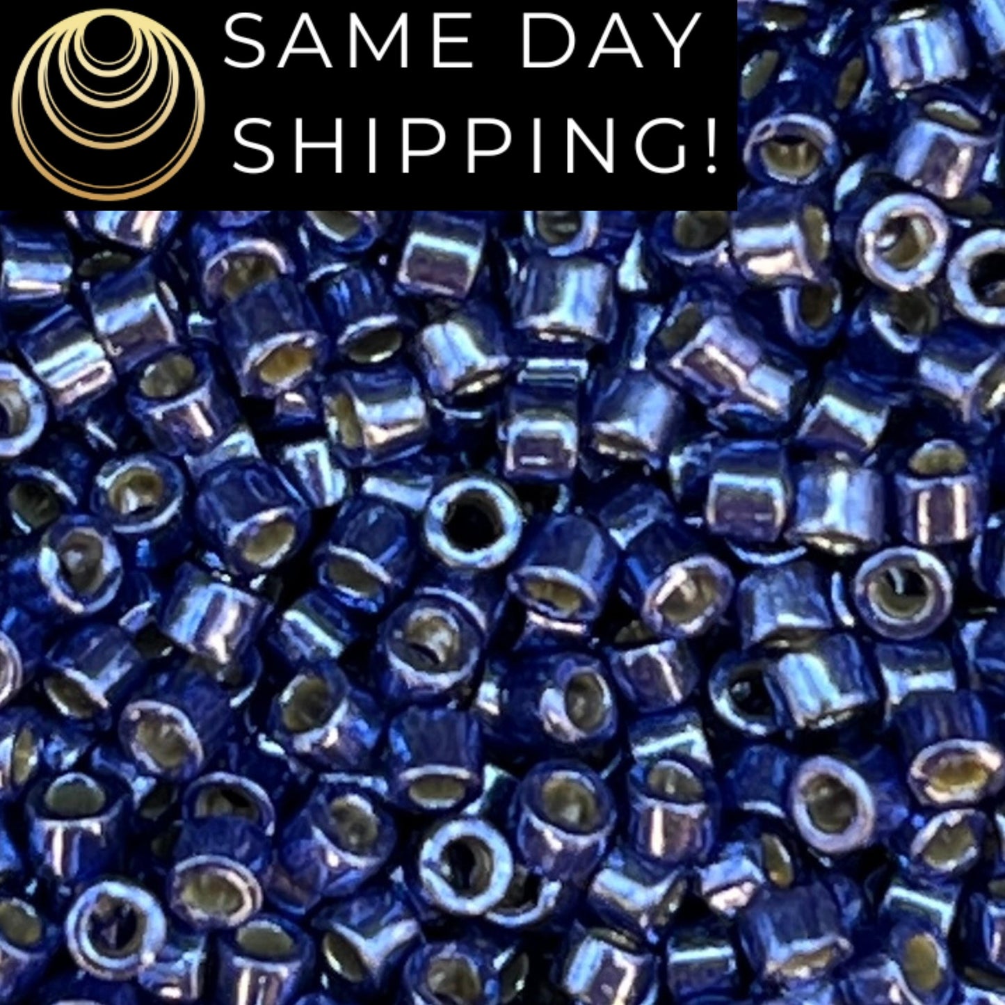 DB2517 SAME DAY SHIPPING! 1-20 Grams Miyuki 11/0 Delica Beads Duracoat Galvanized Mermaid Blue-Free Container!