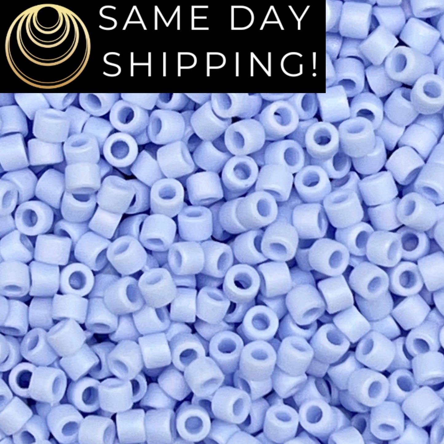 DB1596 SAME DAY Shipping! 1-20 Grams Miyuki 11/0 Delica Beads Matte Opaque Agate Blue AB-Free Container!