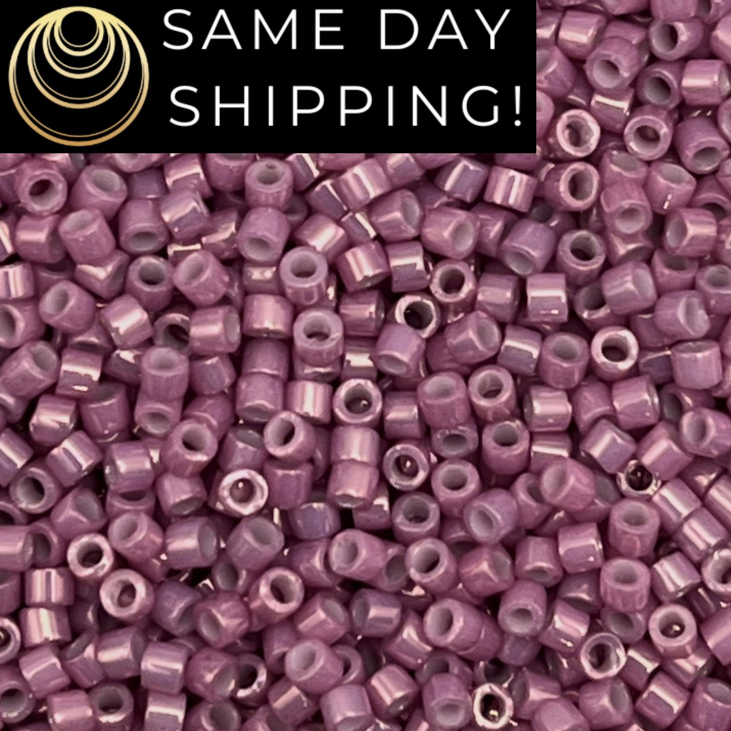 DB253 SAME DAY SHIPPING! 1-20 Grams Miyuki 11/0 Delica Beads Opaque Dark Orchid Luster-Free Container!