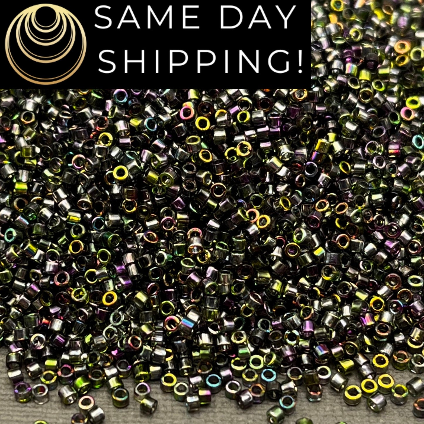 DB2205 SAME DAY SHIPPING! 1-20 Grams Miyuki 11/0 Delica Beads Magic Rainbow Orchid -Free Container!