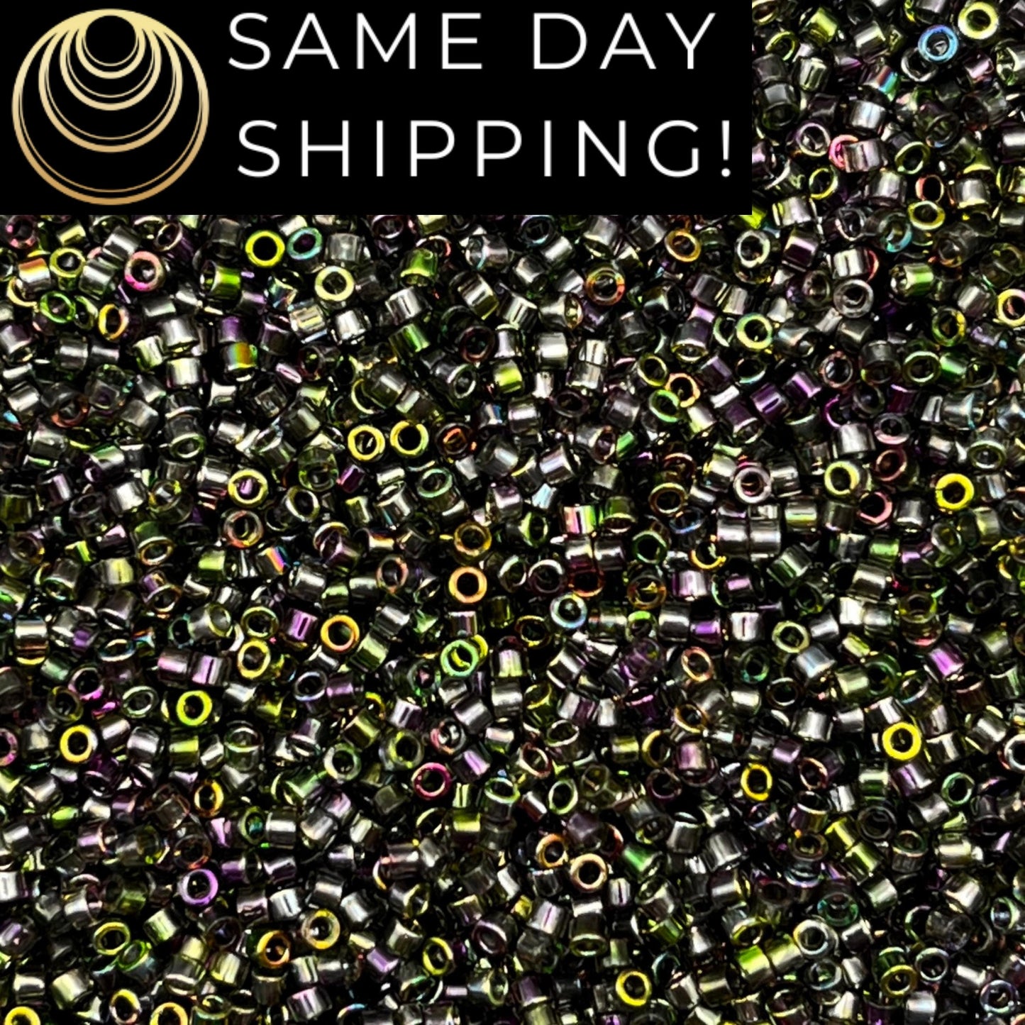 DB2205 SAME DAY SHIPPING! 1-20 Grams Miyuki 11/0 Delica Beads Magic Rainbow Orchid -Free Container!
