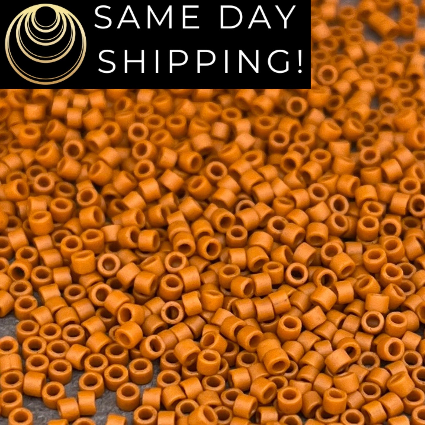 DB2287 SAME DAY SHIPPING! 1-20 Grams Miyuki 11/0 Delica Beads Matte Opaque Glazed Persimmon, Pumpkin, Burnt Orange Delicas Free Container!