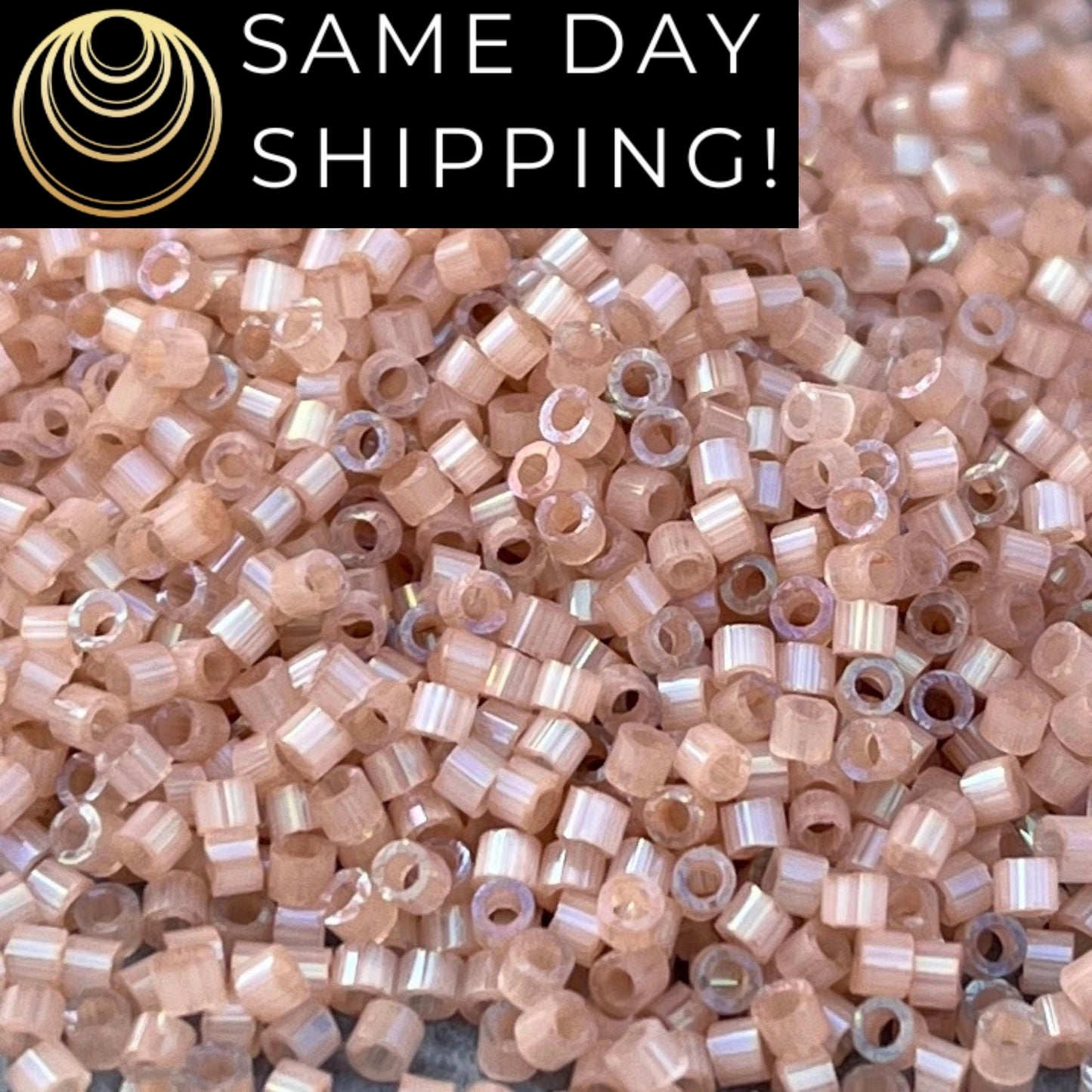 DB1803 SAME DAY SHIPPING! 1-20 Grams Miyuki 11/0 Delica Beads Dyed Cinnamon Silk Satin, Free Container!