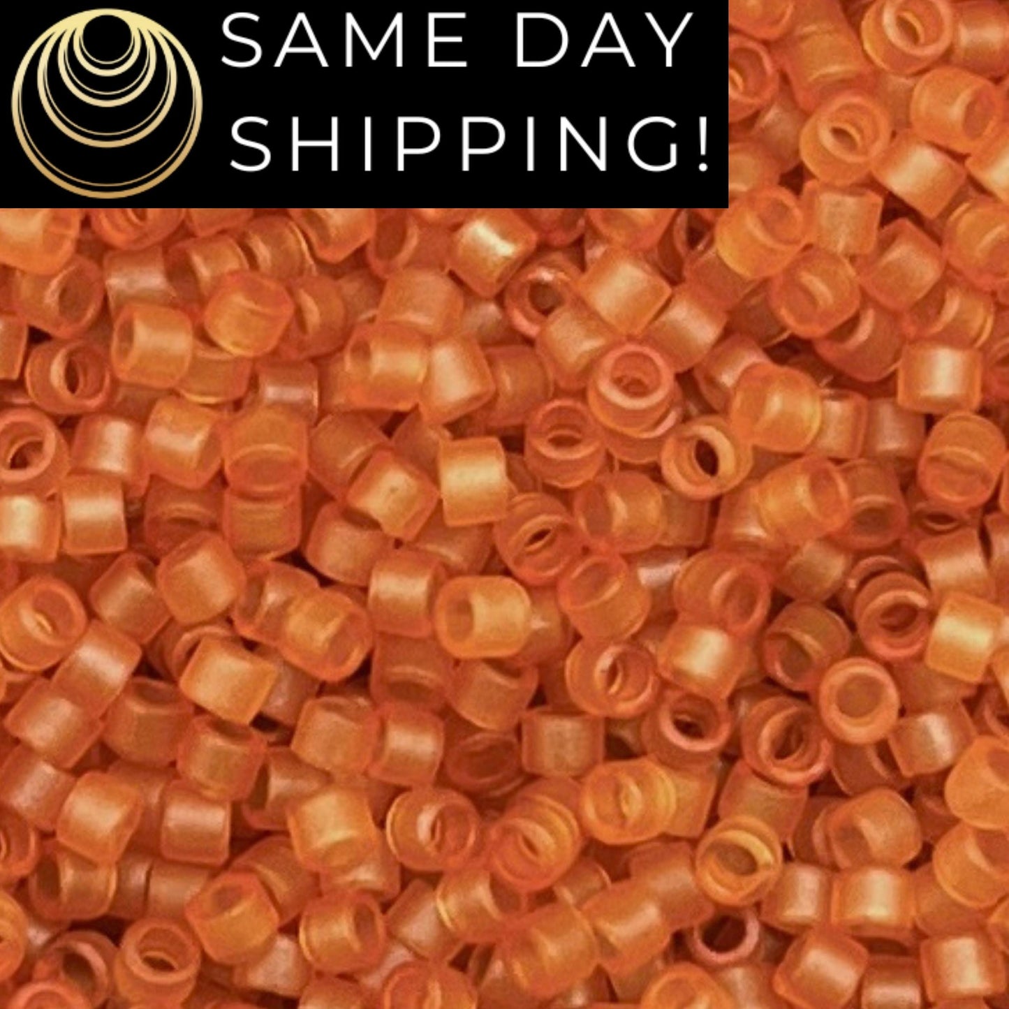 DB781 SAME DAY SHIPPING! 1-20 Grams Miyuki 11/0 Delica Beads Dyed Semi-Matte Transparent Amber-Free Container!