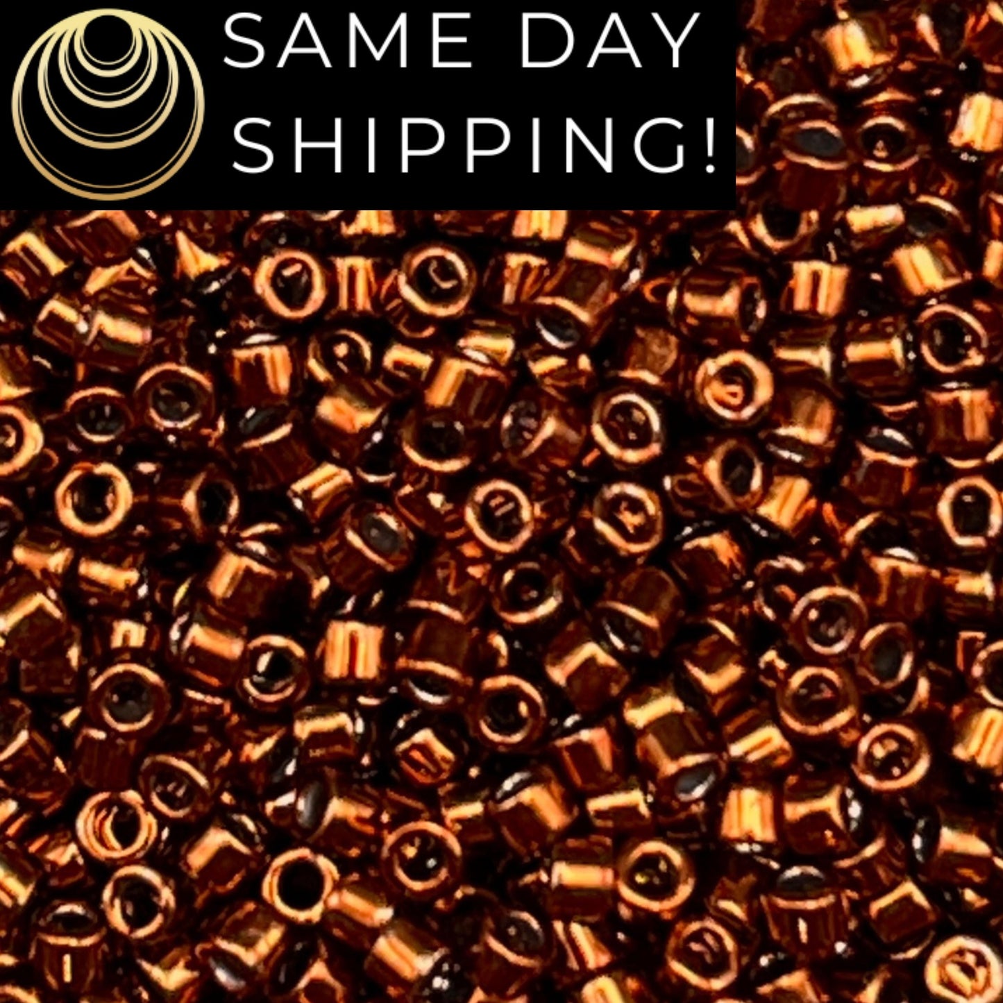 DB461 SAME DAY SHIPPING! 1-20 Grams Miyuki 11/0 Delica Beads Galvanized Tarnished Copper-Free Container!