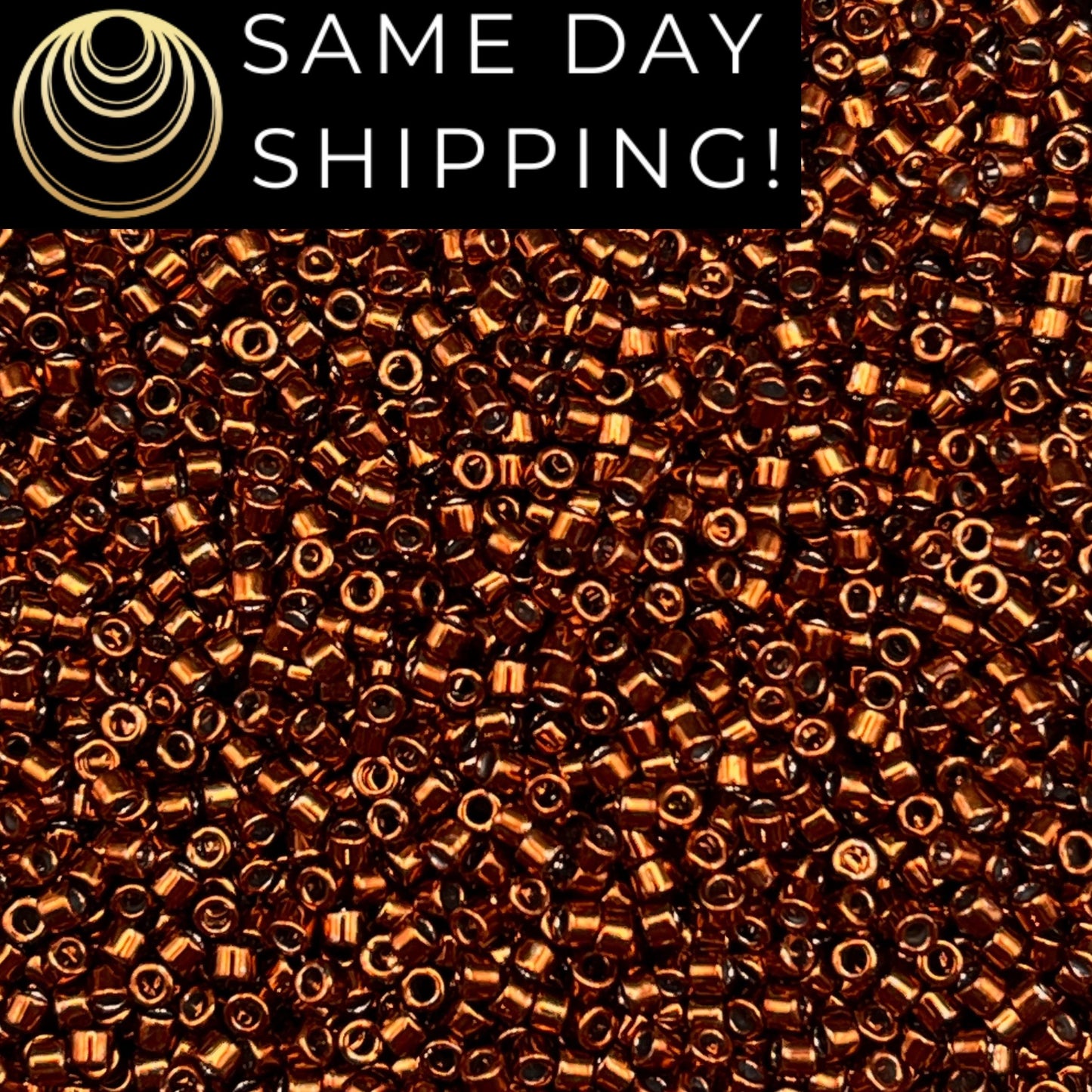 DB461 SAME DAY SHIPPING! 1-20 Grams Miyuki 11/0 Delica Beads Galvanized Tarnished Copper-Free Container!