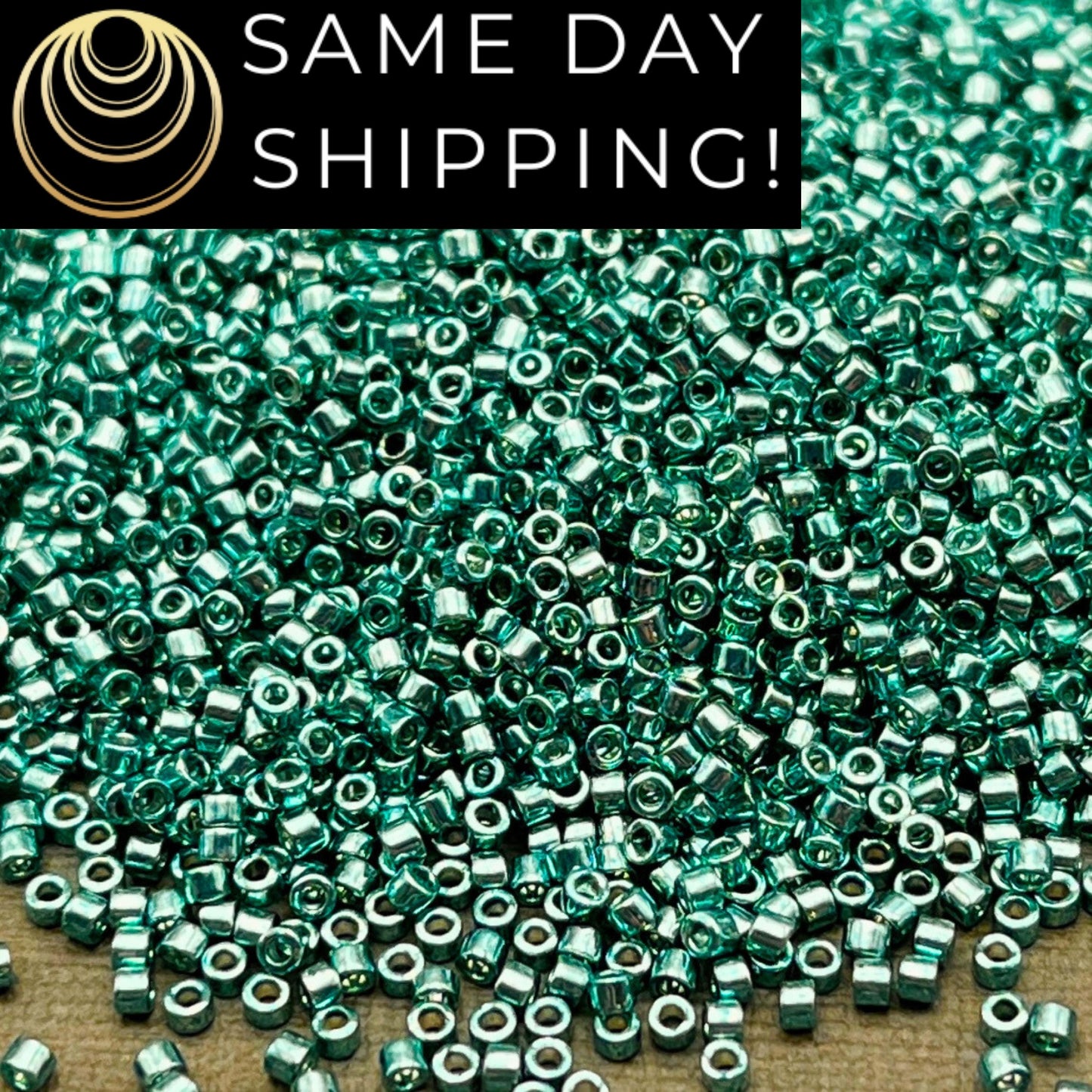 DB432 SAME DAY SHIPPING! 1-20 Grams Miyuki 11/0 Delica Beads Galvanized Peacock Blue-Free Container!