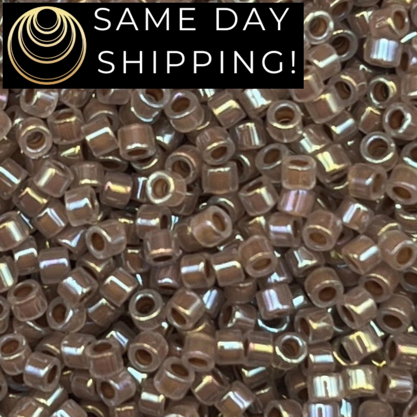 DB1749 SAME DAY Shipping! 1-20 Grams Miyuki 11/0 Delica Beads Cocoa Lined Opal AB -Free Container!