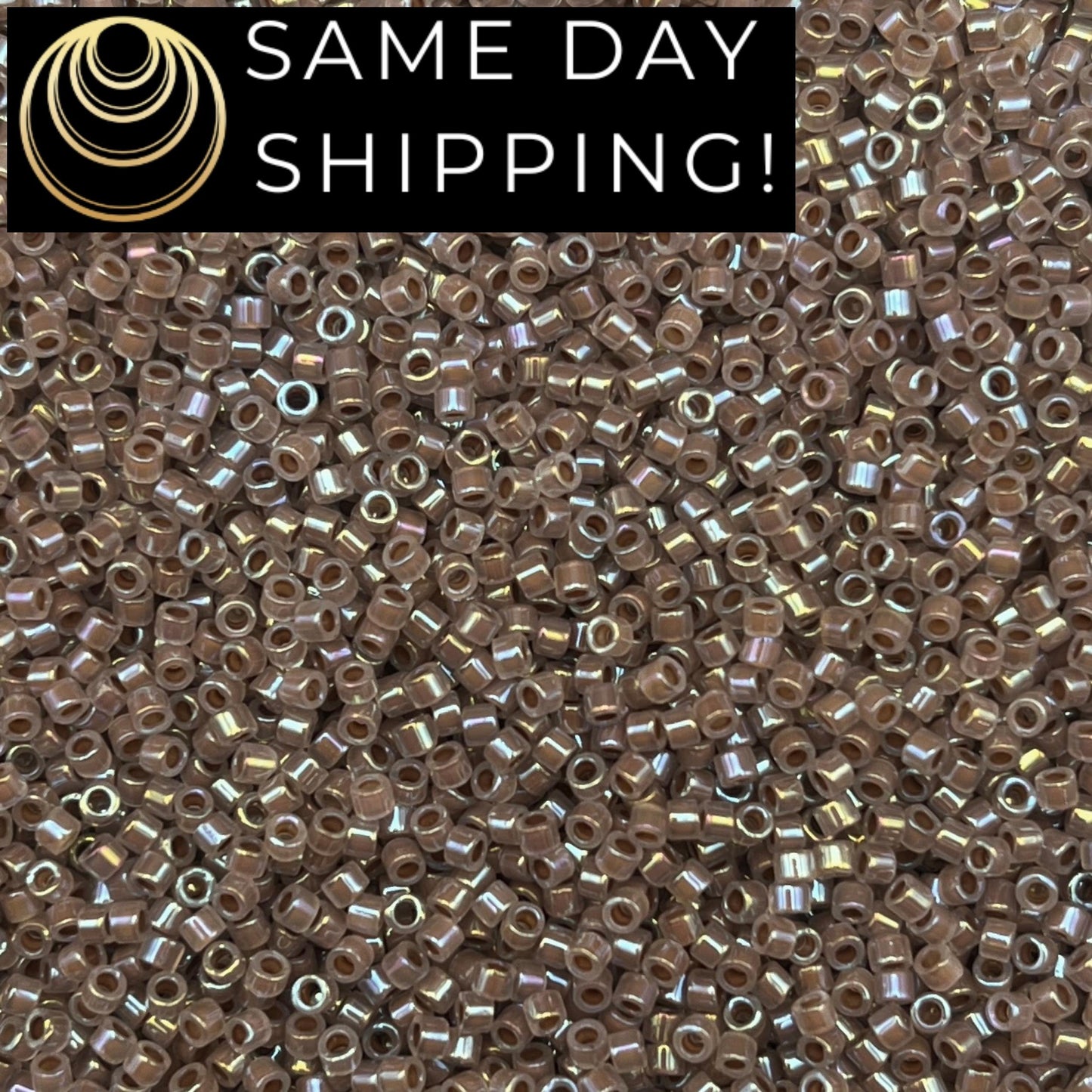 DB1749 SAME DAY Shipping! 1-20 Grams Miyuki 11/0 Delica Beads Cocoa Lined Opal AB -Free Container!