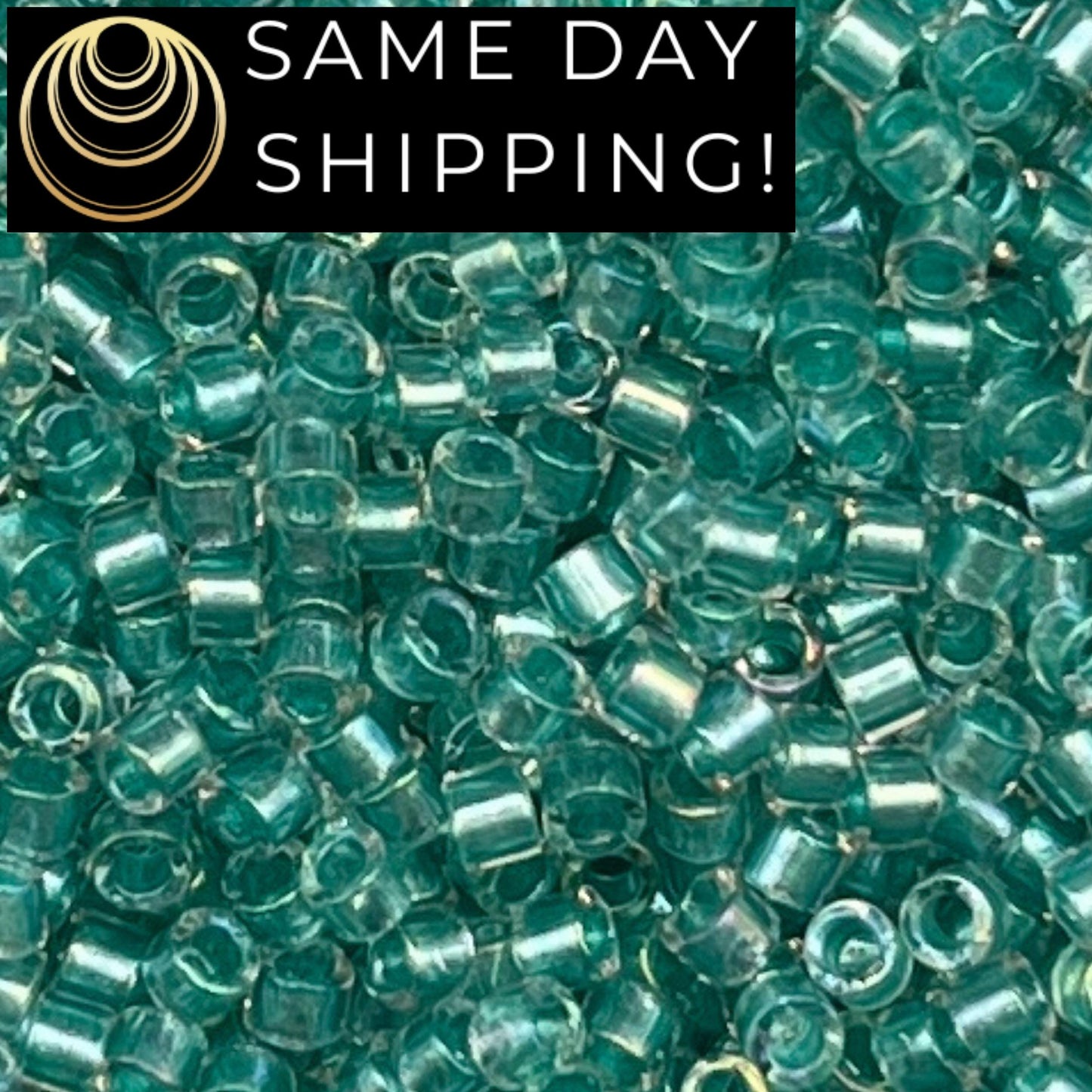 DB1767 SAME DAY Shipping! 1 Gram up to 20 Grams Miyuki 11/0 Delica Beads Sparkling Aqua Green Lined Crystal AB -Free Container!