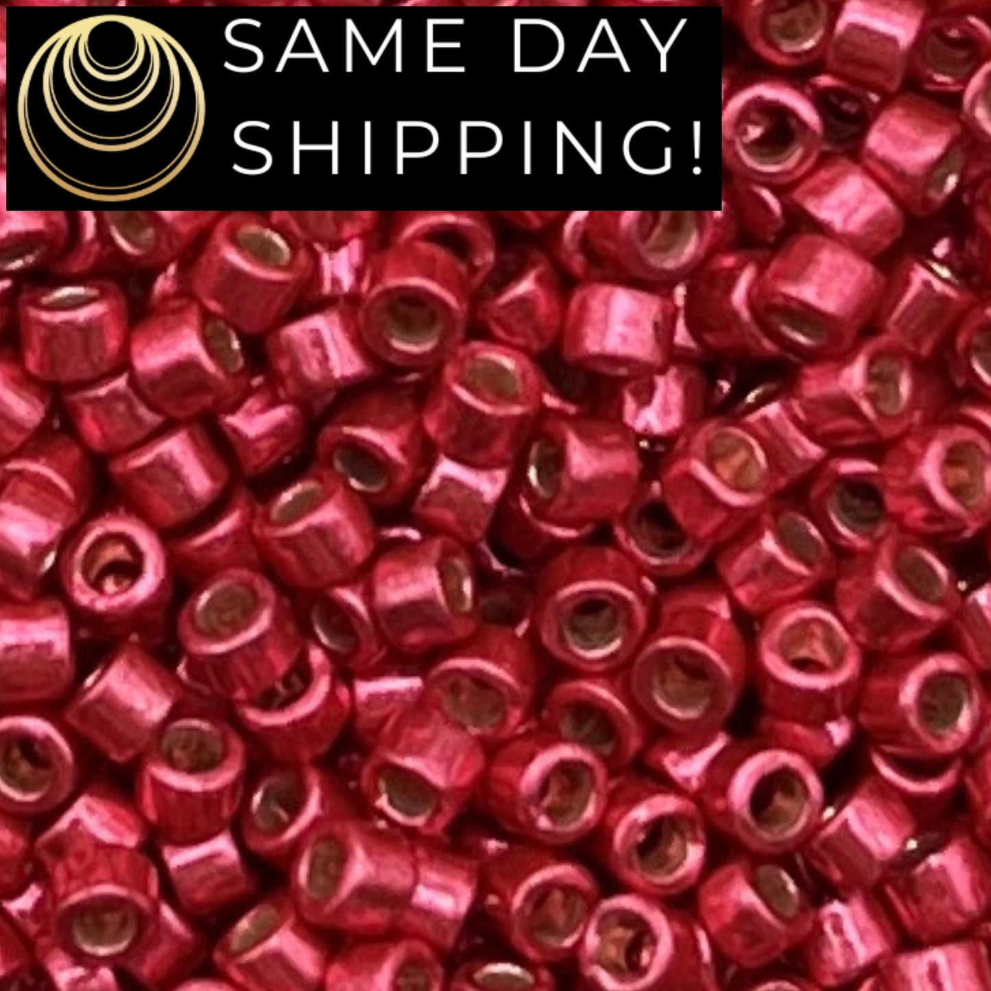 DB1841 SAME DAY SHIPPING! 1 Gram up to 20 Grams Miyuki 11/0 Delica Beads Duracoat Galvanized Light Cranberry -Free Container!