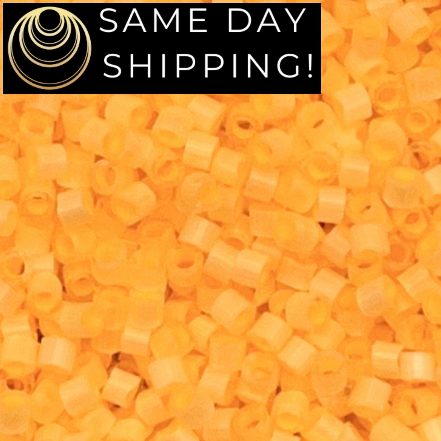 DB1855 SAME DAY SHIPPING! 1 Gram-20 Grams Miyuki 11/0 Delica Beads Silk Inside Dyed Sun Glow -Free Container!