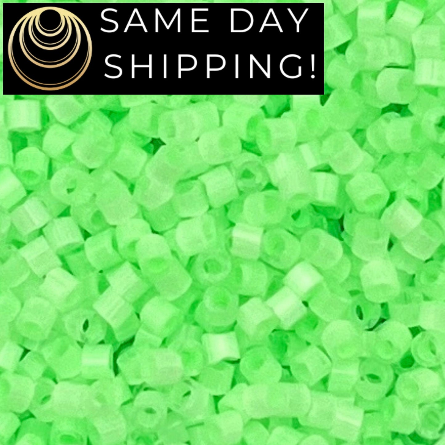 DB1858 SAME DAY SHIPPING! 1 Gram-20 Grams Miyuki 11/0 Delica Beads Silk Inside Dyed Mint Green -Free Container!