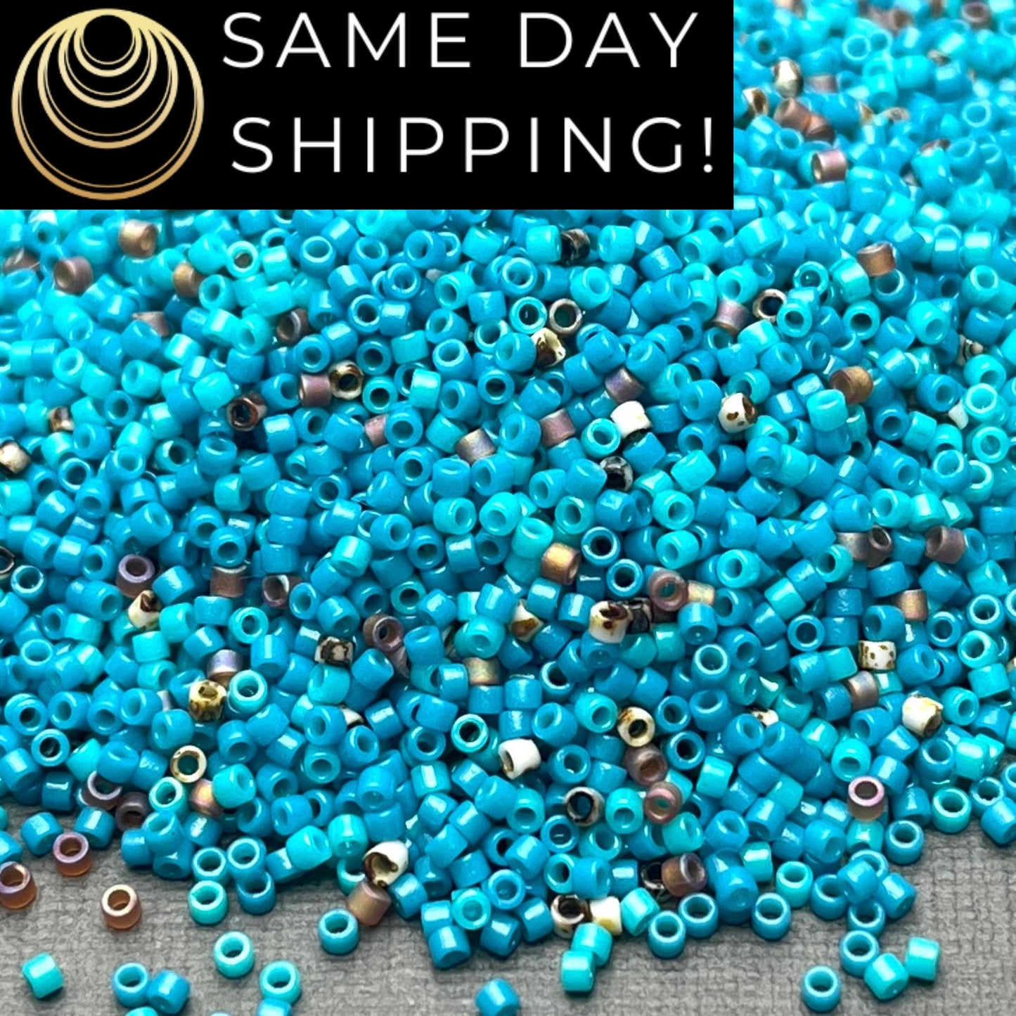 ABCMIX1 (5 Grams-20 Grams) Miyuki 11/0 Delica Beads Blue Turquoise Mix! Exclusive Artifact Bead Company Mix! Same Day Shipping!