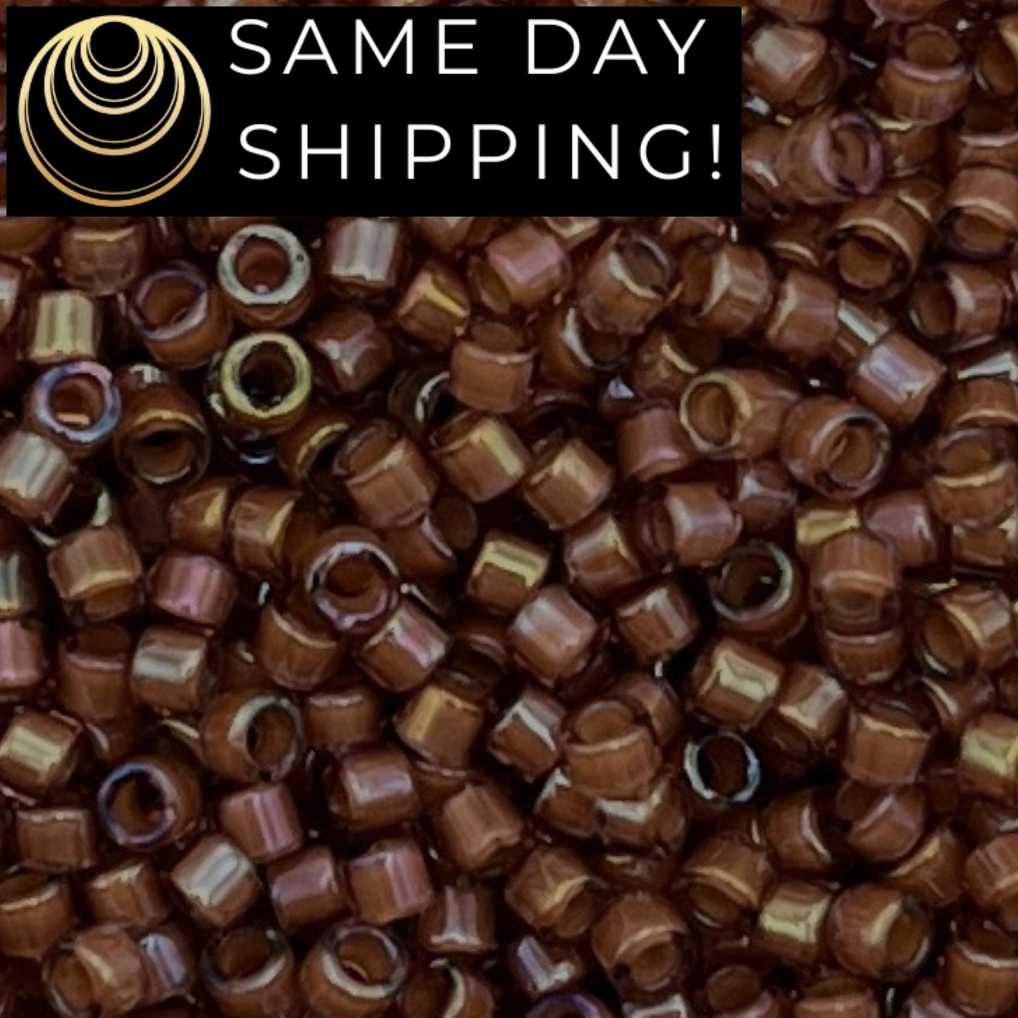DB1737 SAME DAY SHIPPING! 1 Gram up to 20 Grams Miyuki 11/0 Delica Beads Transparent Rose Lined Amethyst Luster -Free Container!